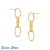 Handcast Gold Chain Earrings