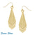 Handcast Gold Dangle Earrings