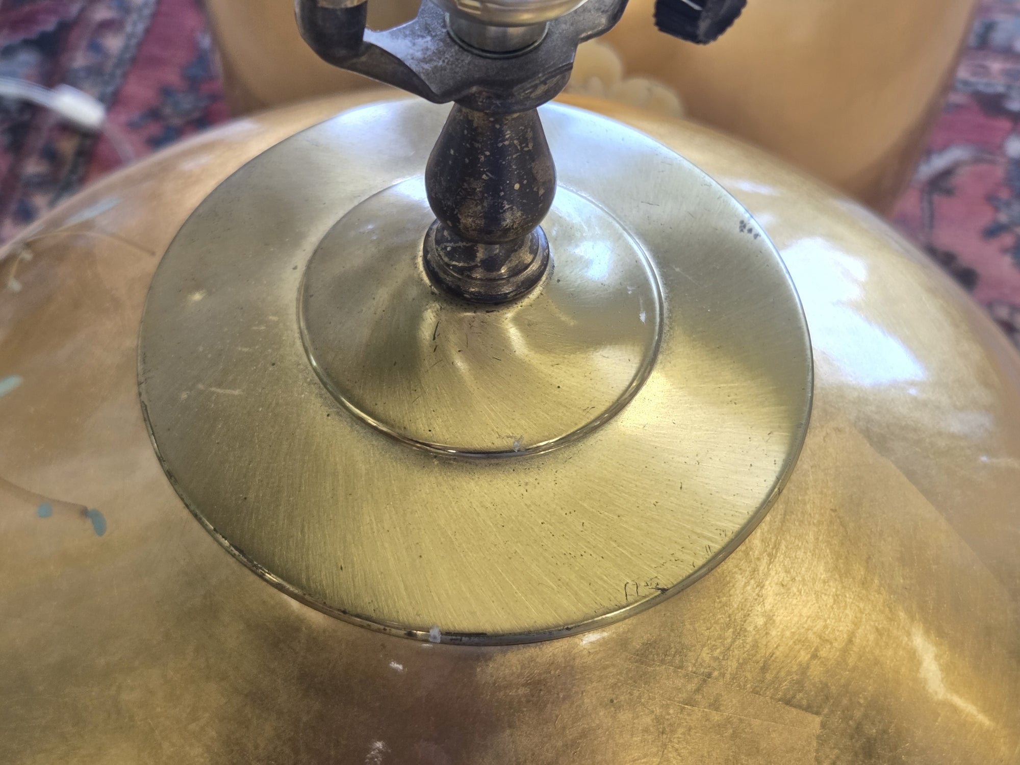 MONUMENTAL PAIR GOLD LEAF BIRD FLORAL TABLE LAMPS