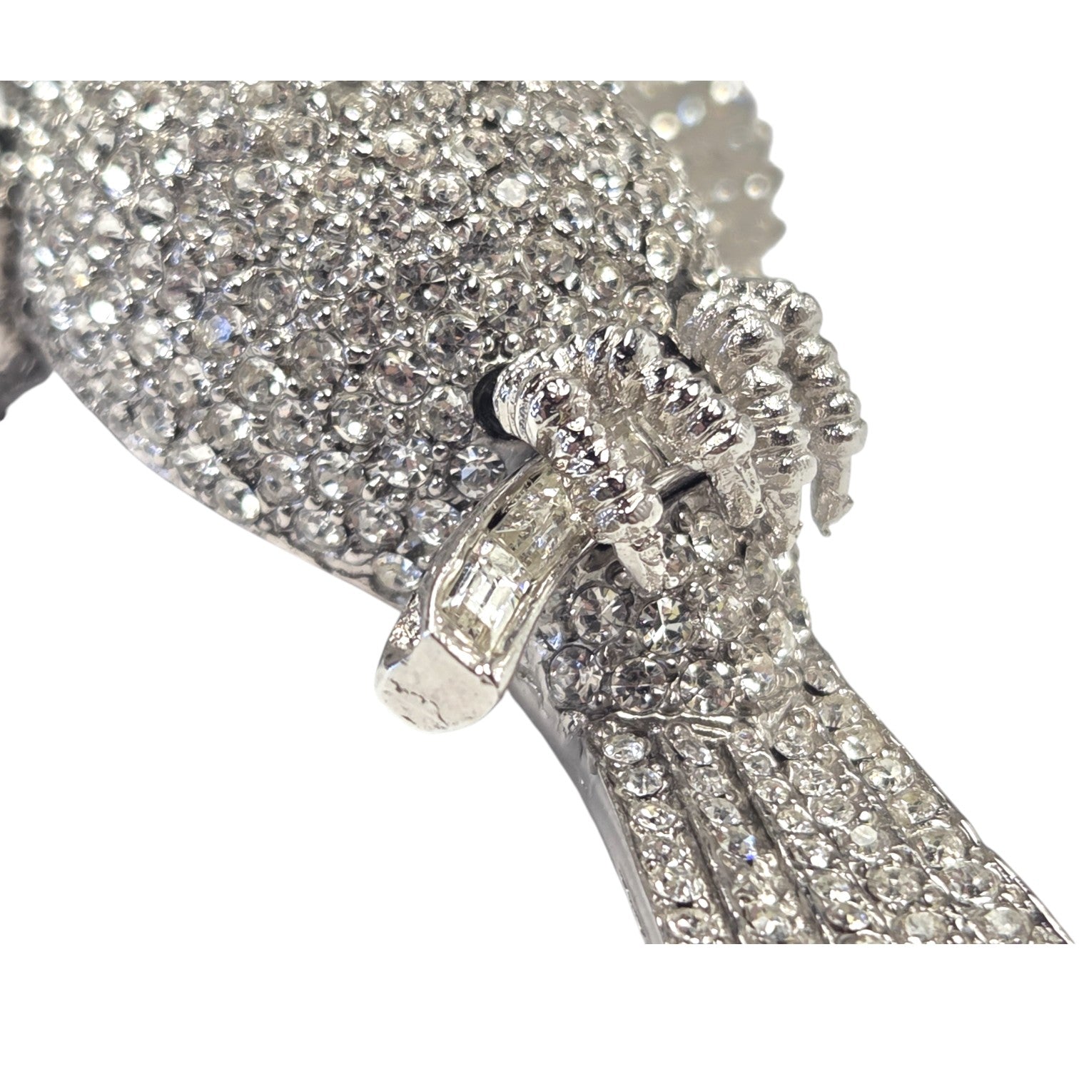 FREE SHIPPING - Large 4.5" L Signed Ciner Parrot Brooch