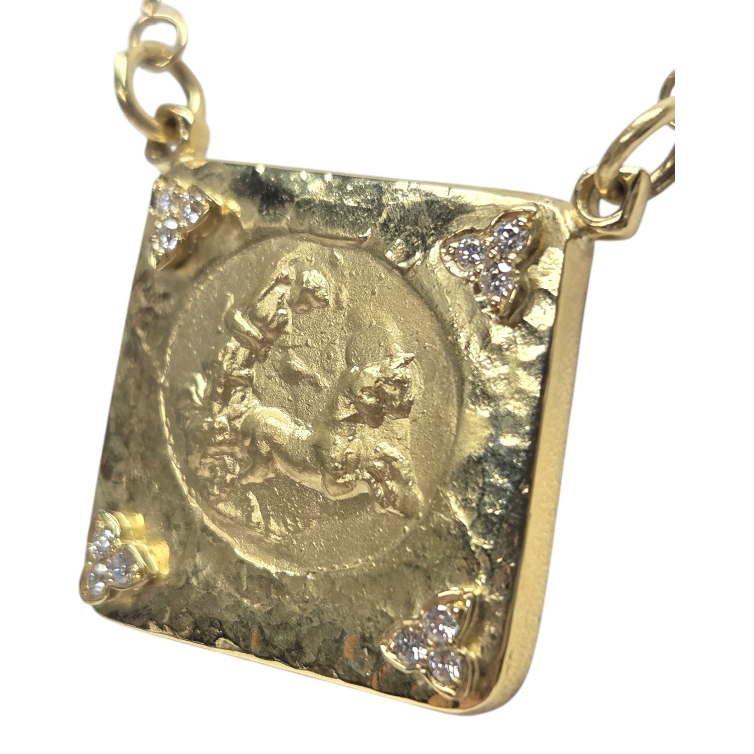 JOSE ARAGON ORIGINAL 18KT GOLD PENDANT DIANA CHARIOT
