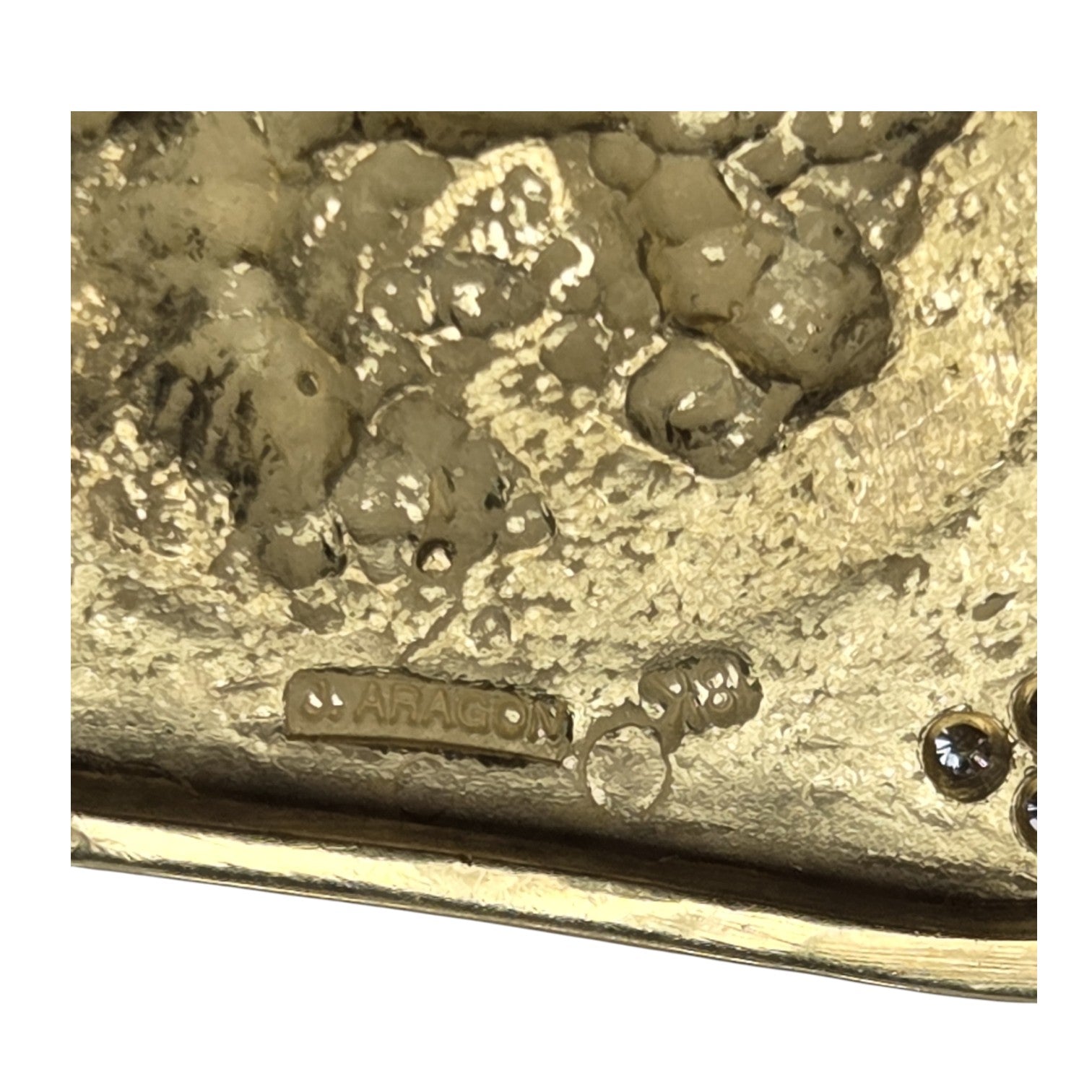 JOSE ARAGON ORIGINAL 18KT GOLD PENDANT DIANA CHARIOT