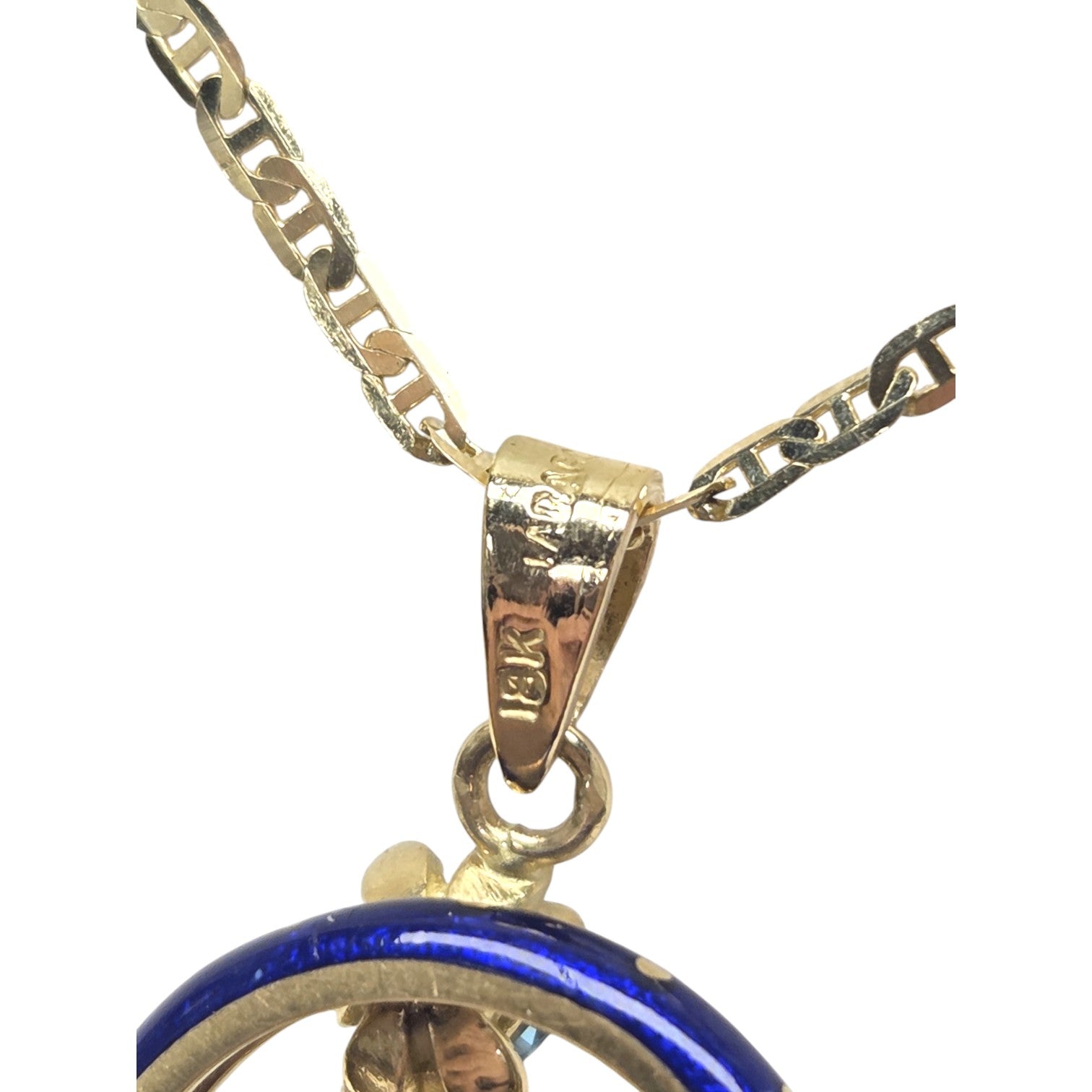 JOSE ARAGON ORIGINAL 18KT GOLD FROG PENDANT NECKLACE