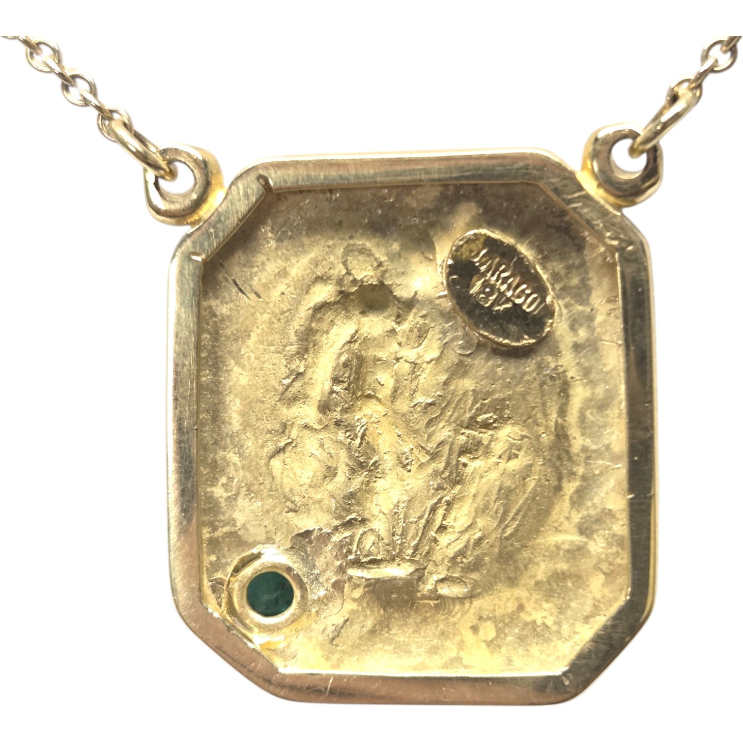 JOSE ARAGON ORIGINAL 18kt GOLD MYTHOLOGICAL PENDANT NECKLACE
