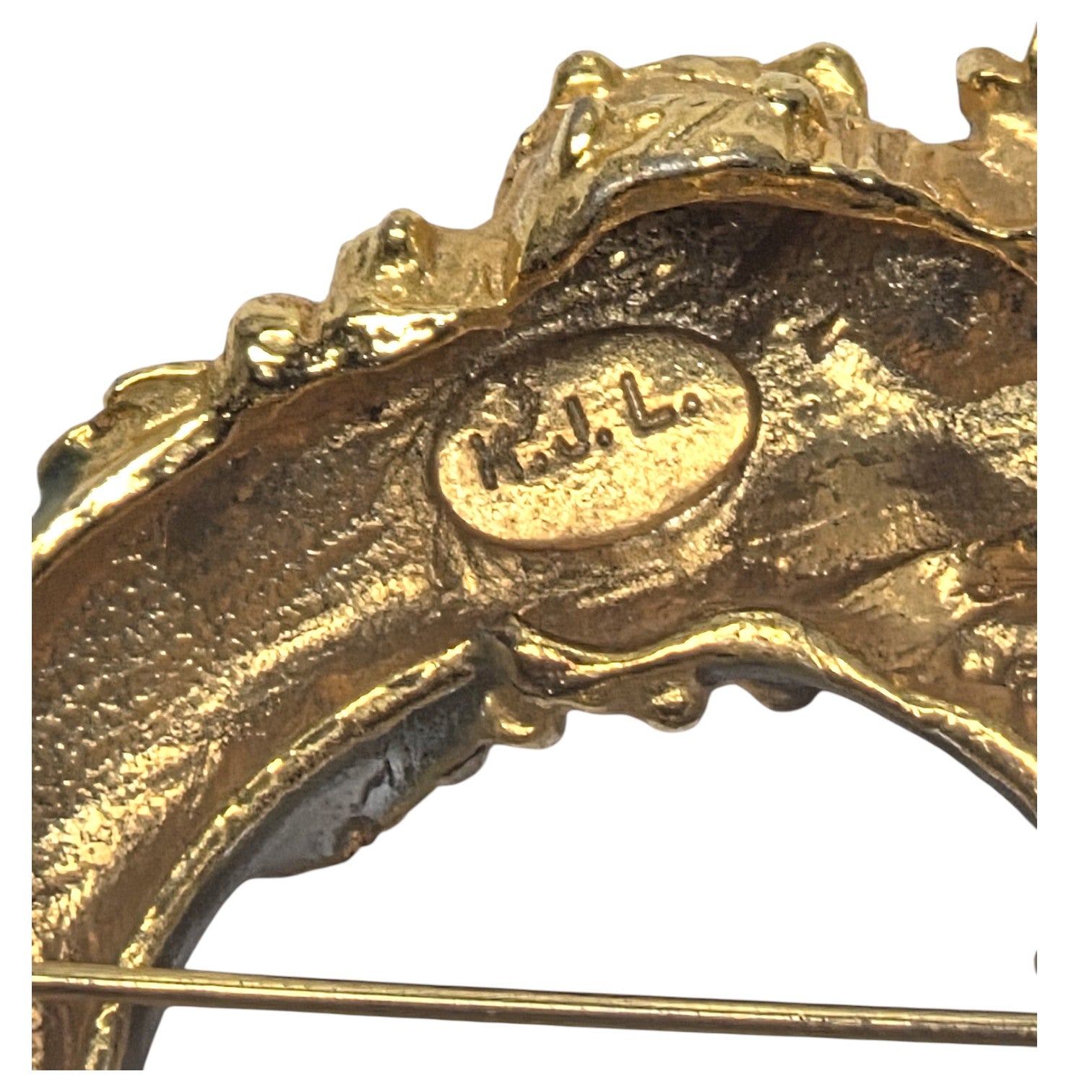 FREE SHIPPING - Kenneth J. Lane Green Enamel Elephant Brooch