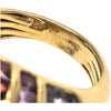 ESTATE 18KT DIAMOND & CITRINE RING WITH MULTI SEMI-PRECIOUS GEMS