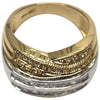 DIAMOND AND YELLOW SAPPHIRE 18K RING