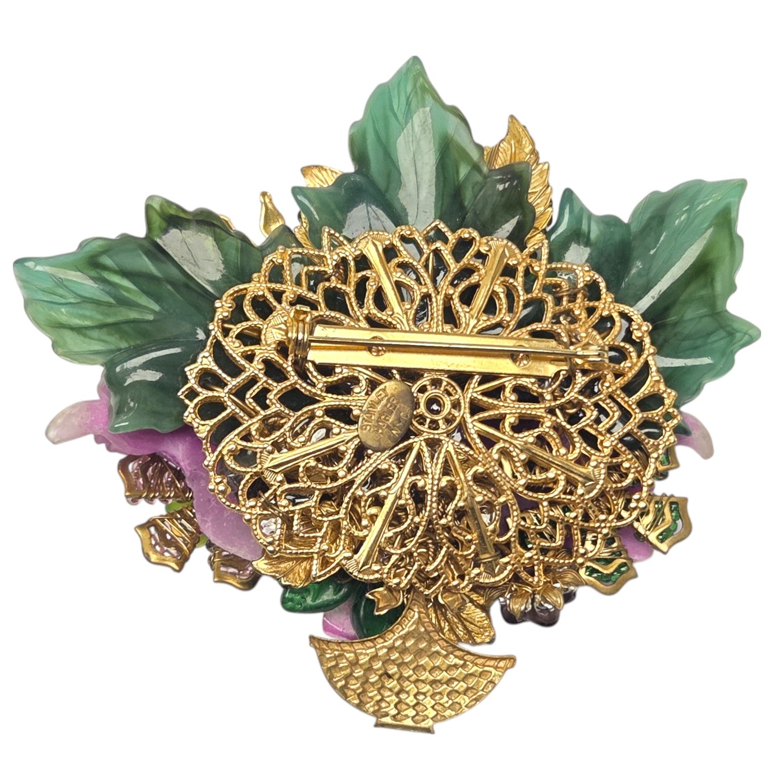 FREE SHIPPING - Stanley Hagler NYC Colorful Floral Bouquet Brooch