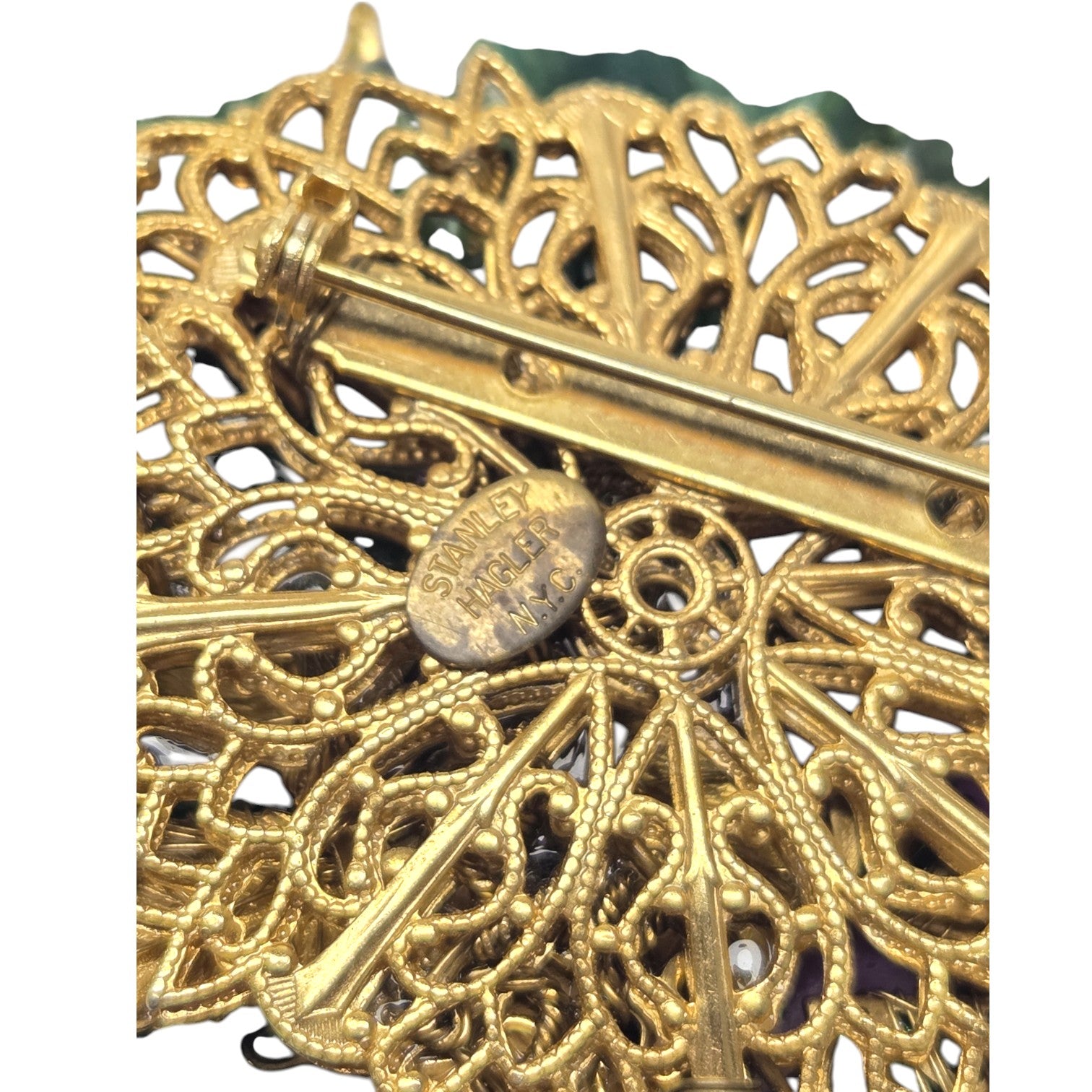 FREE SHIPPING - Stanley Hagler NYC Colorful Floral Bouquet Brooch