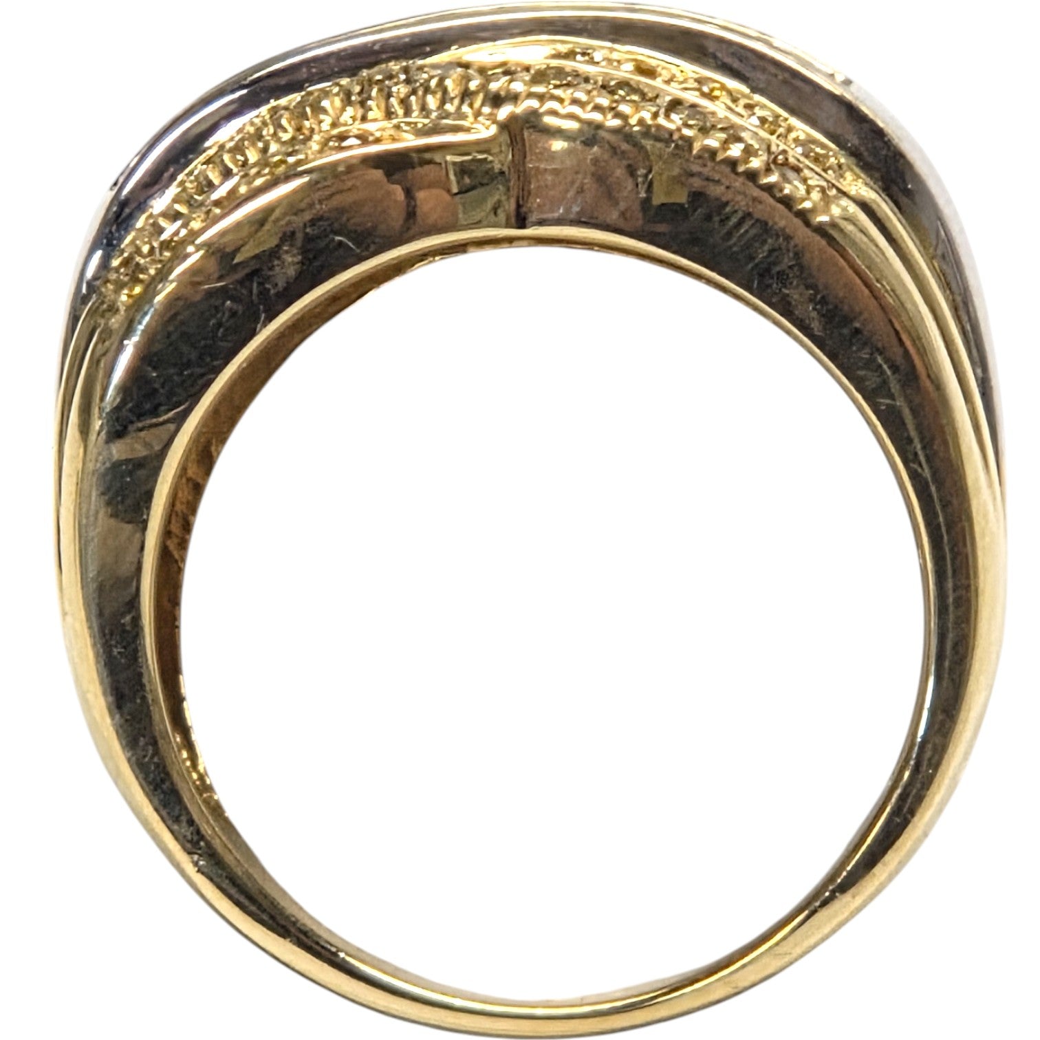 DIAMOND AND YELLOW SAPPHIRE 18K RING