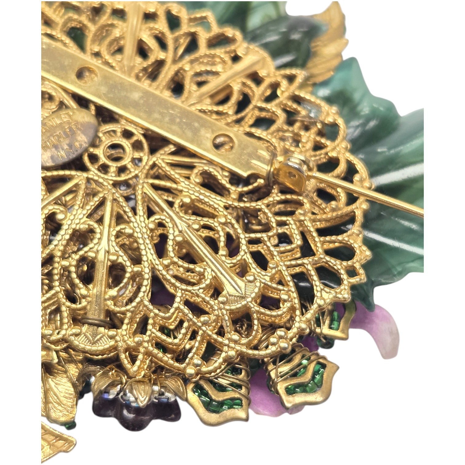 FREE SHIPPING - Stanley Hagler NYC Colorful Floral Bouquet Brooch