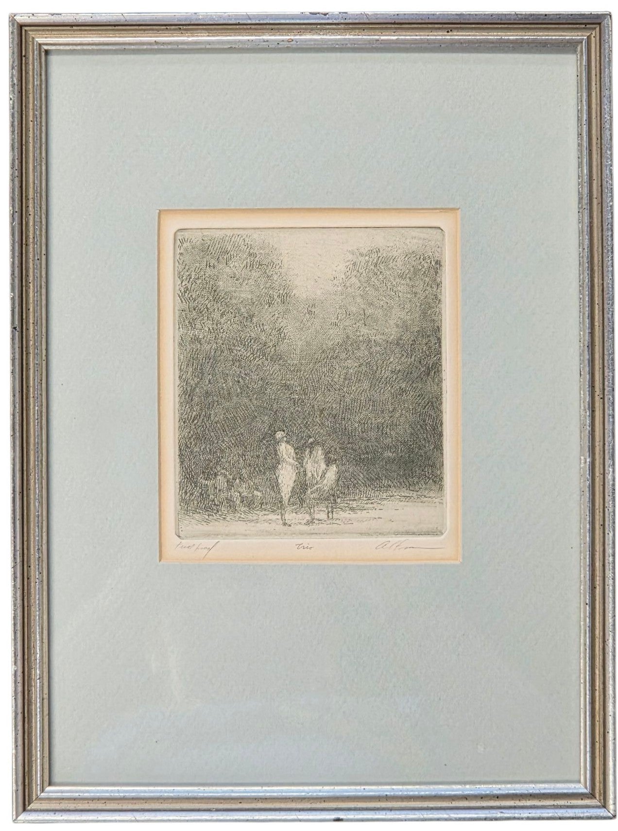 HAROLD ALTMAN "TRIO" TRIAL PLATE ETCHING