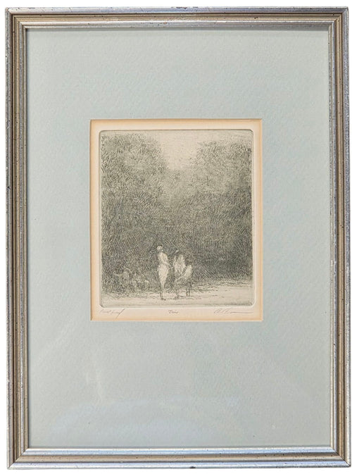 HAROLD ALTMAN TRIAL PRINT "TRIO" ETCHING