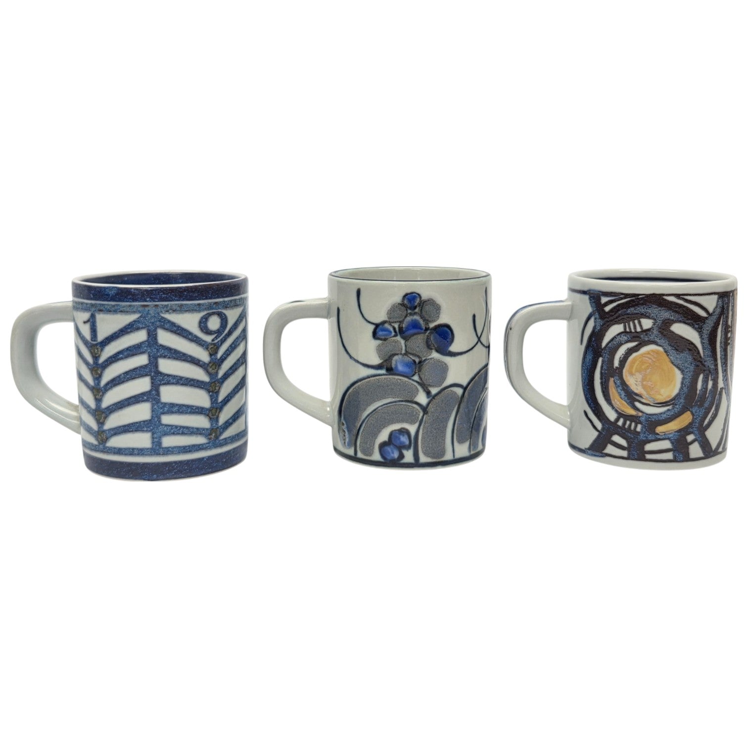 15pc  ROYAL COPENHAGEN CERAMIC MUGS