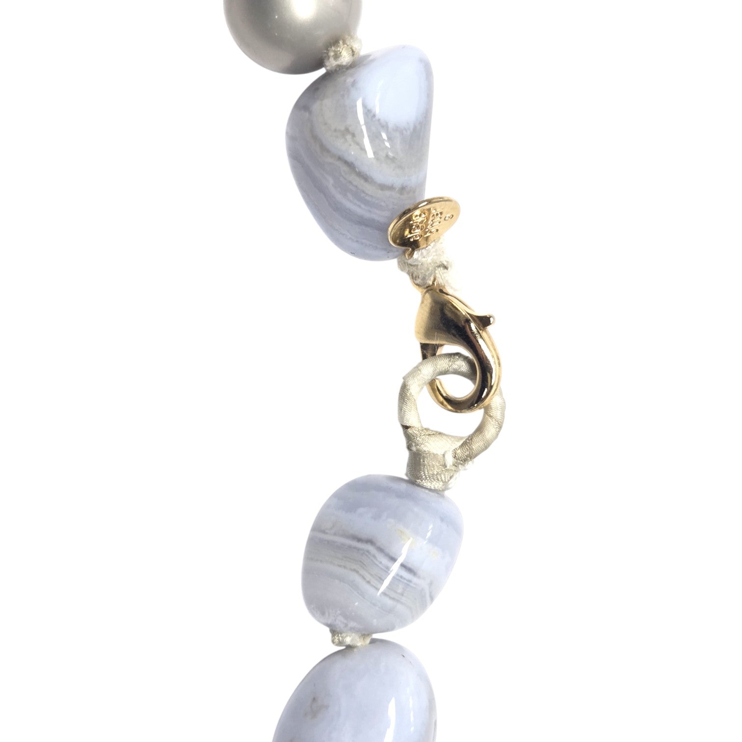 FREE SHIPPING - Alexis Bittar Statement Necklace, Agate, Rhinestone, Pearls