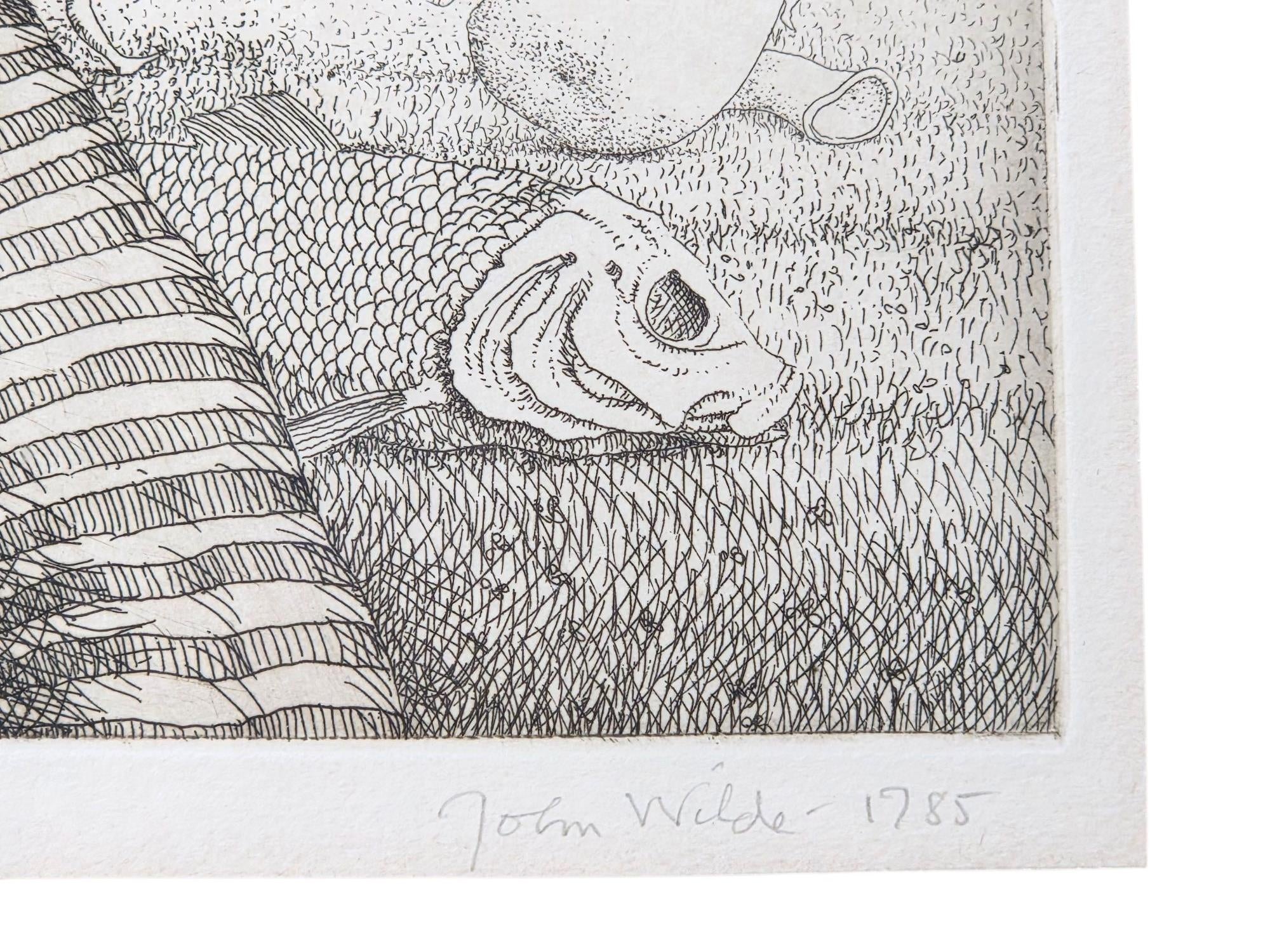 JOHN WILDE SURREALISM " WILDVIEW II" L.E. ETCHING PRINT