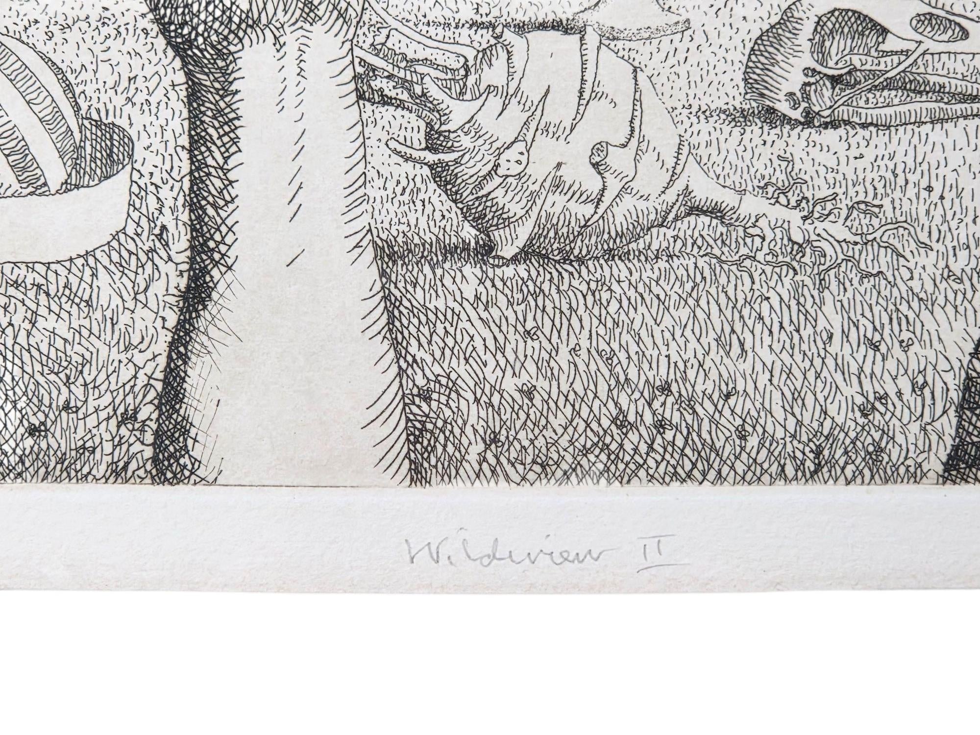 JOHN WILDE SURREALISM " WILDVIEW II" L.E. ETCHING PRINT