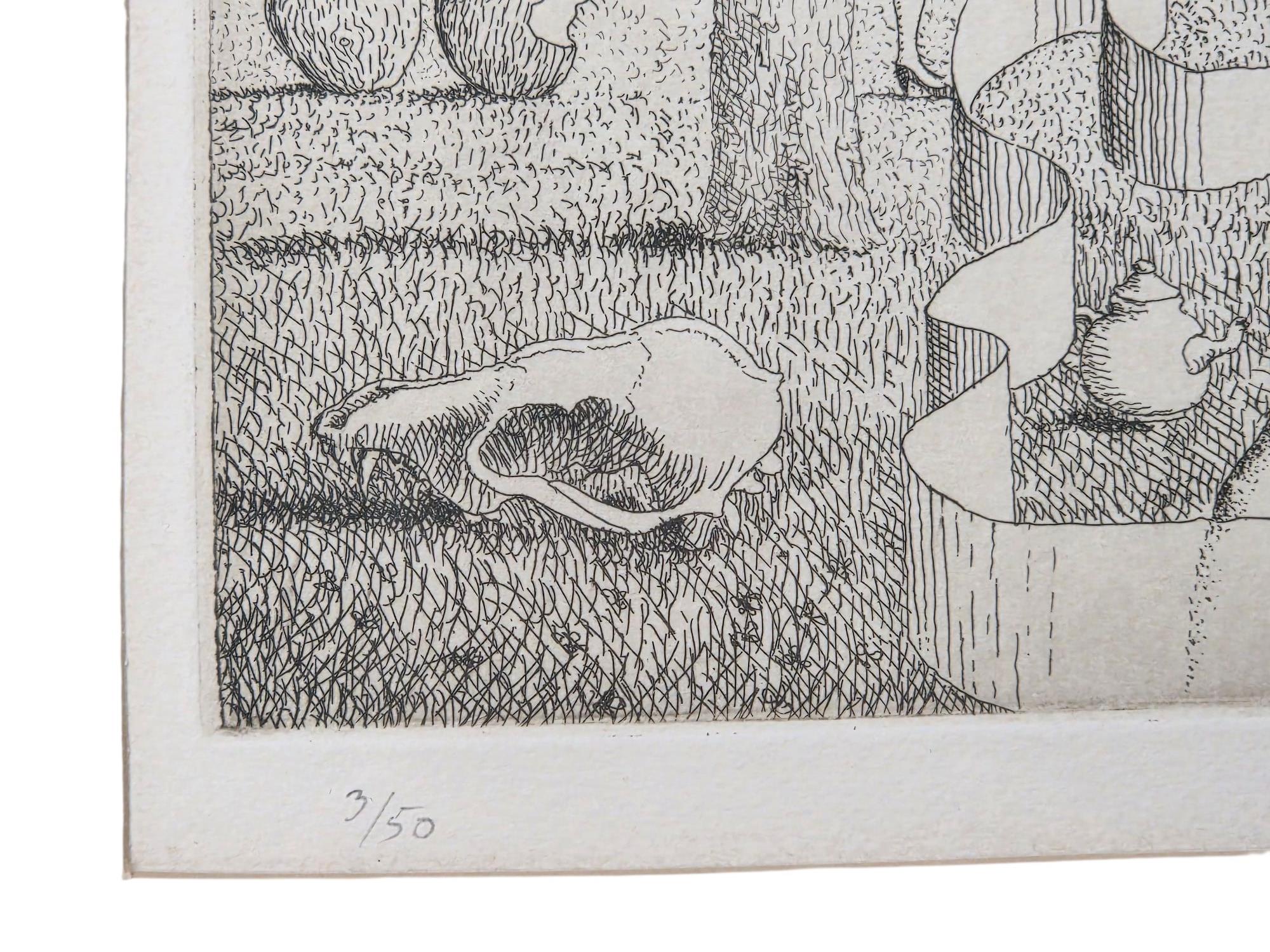 JOHN WILDE SURREALISM " WILDVIEW II" L.E. ETCHING PRINT