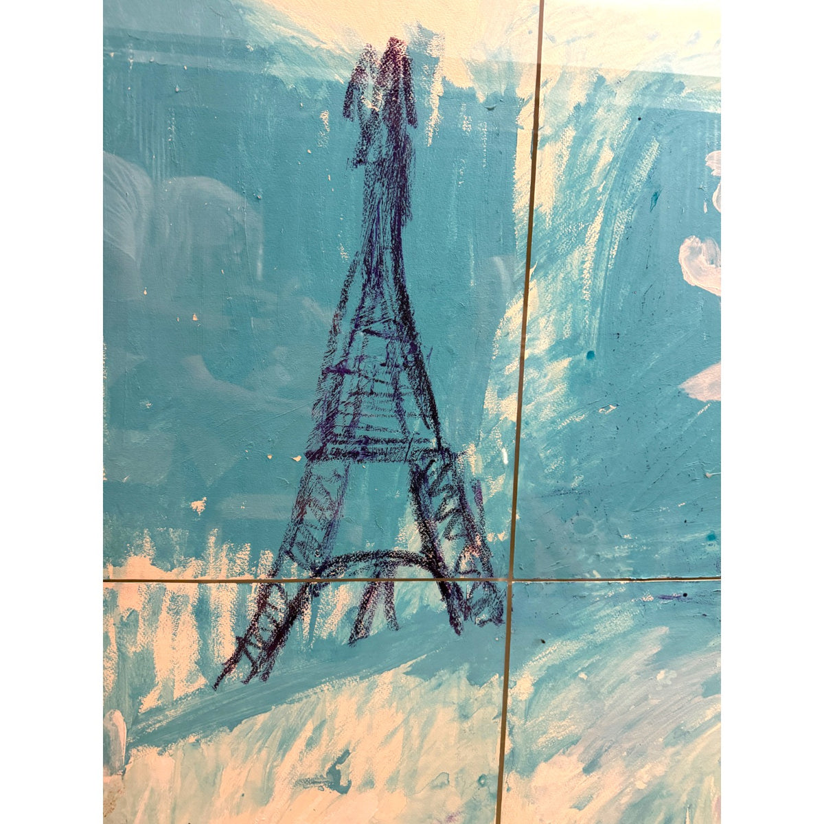 DANNY MINNICK PARIS INSPIRED ABSTRACT PAINTING