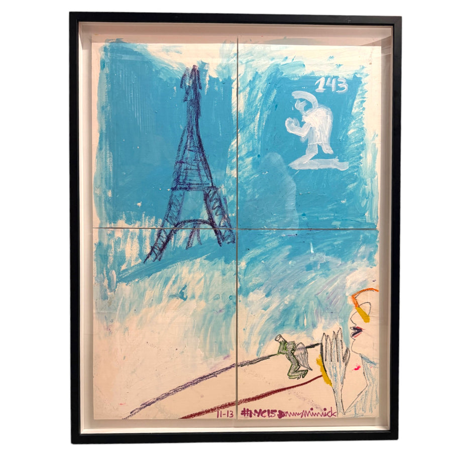 DANNY MINNICK PARIS INSPIRED ABSTRACT PAINTING