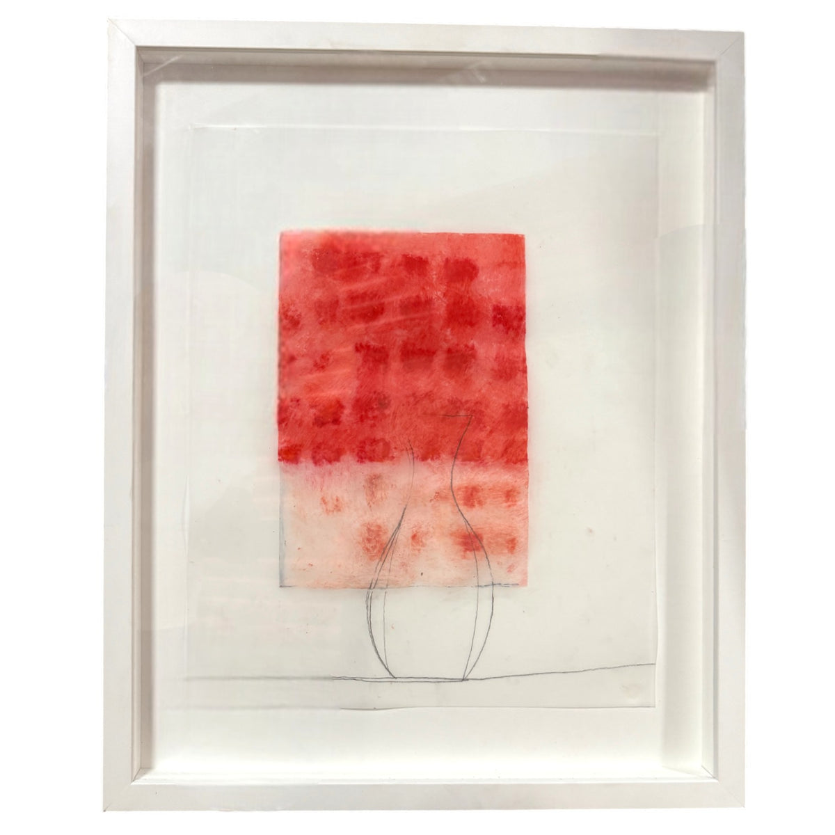 Minimalist Watercolor Abstract of a Vase