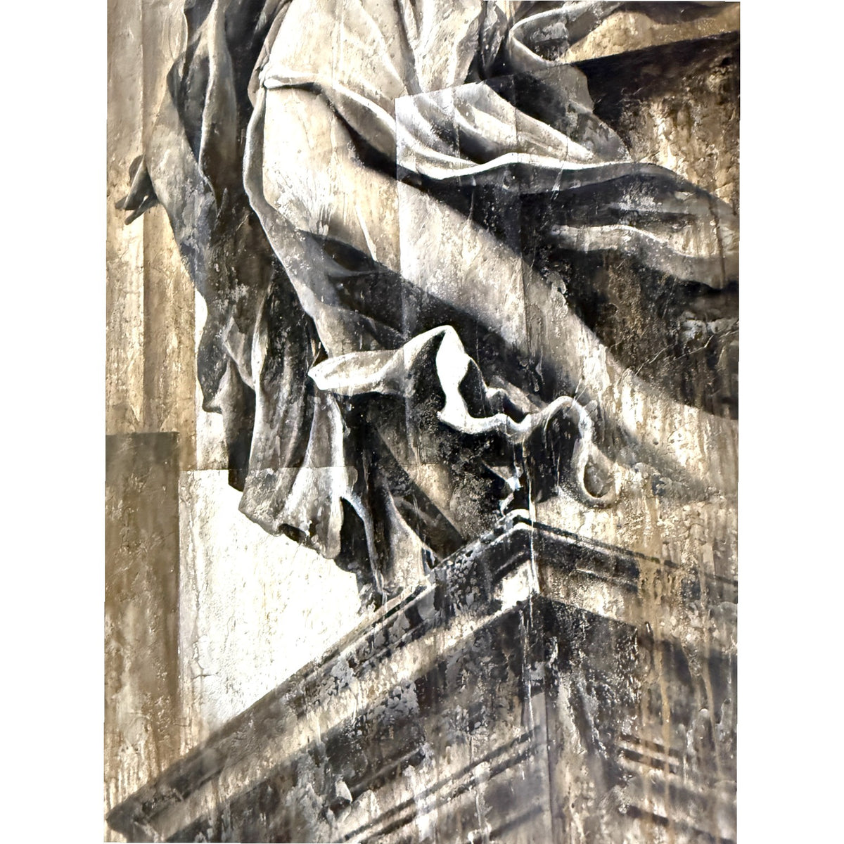 PAMELA SPIKA OIL ON CANVAS FROM THE GUARDIAN SERIES 72"