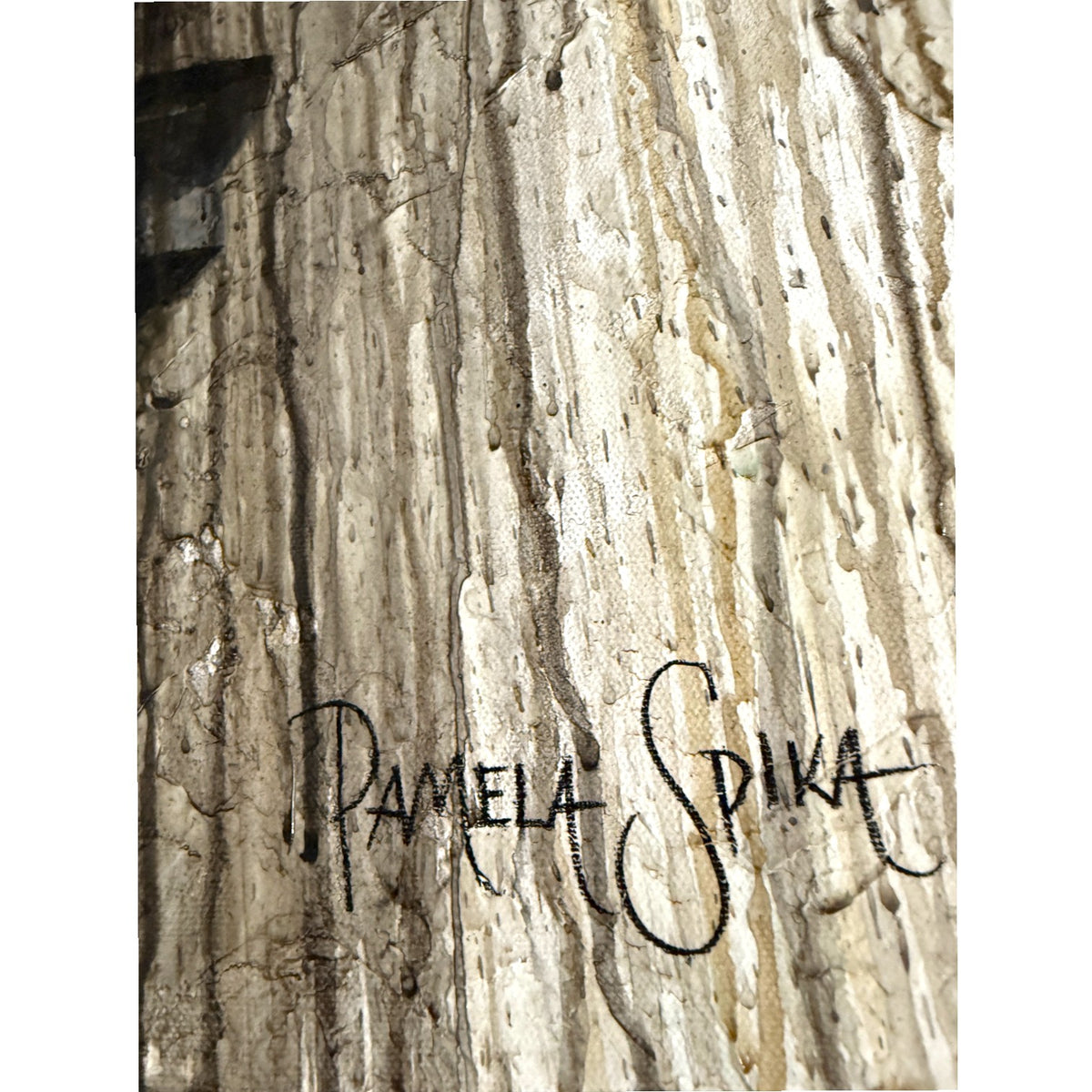 PAMELA SPIKA OIL ON CANVAS - GUARDIAN SERIES MALE ANGEL 60"