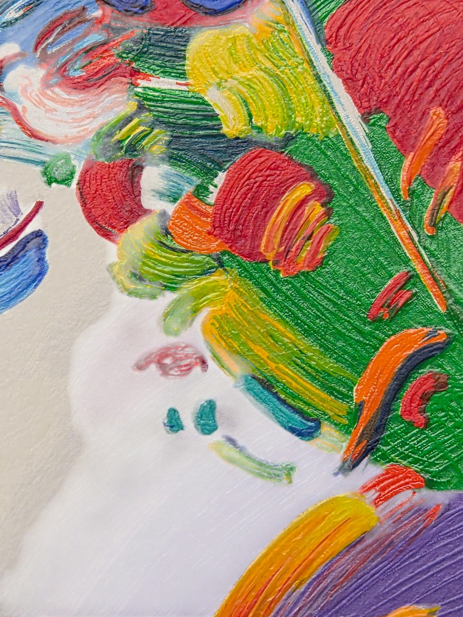 PETER MAX FRAMED BLUSHING BEAUTY L.E. SERIGRAPH