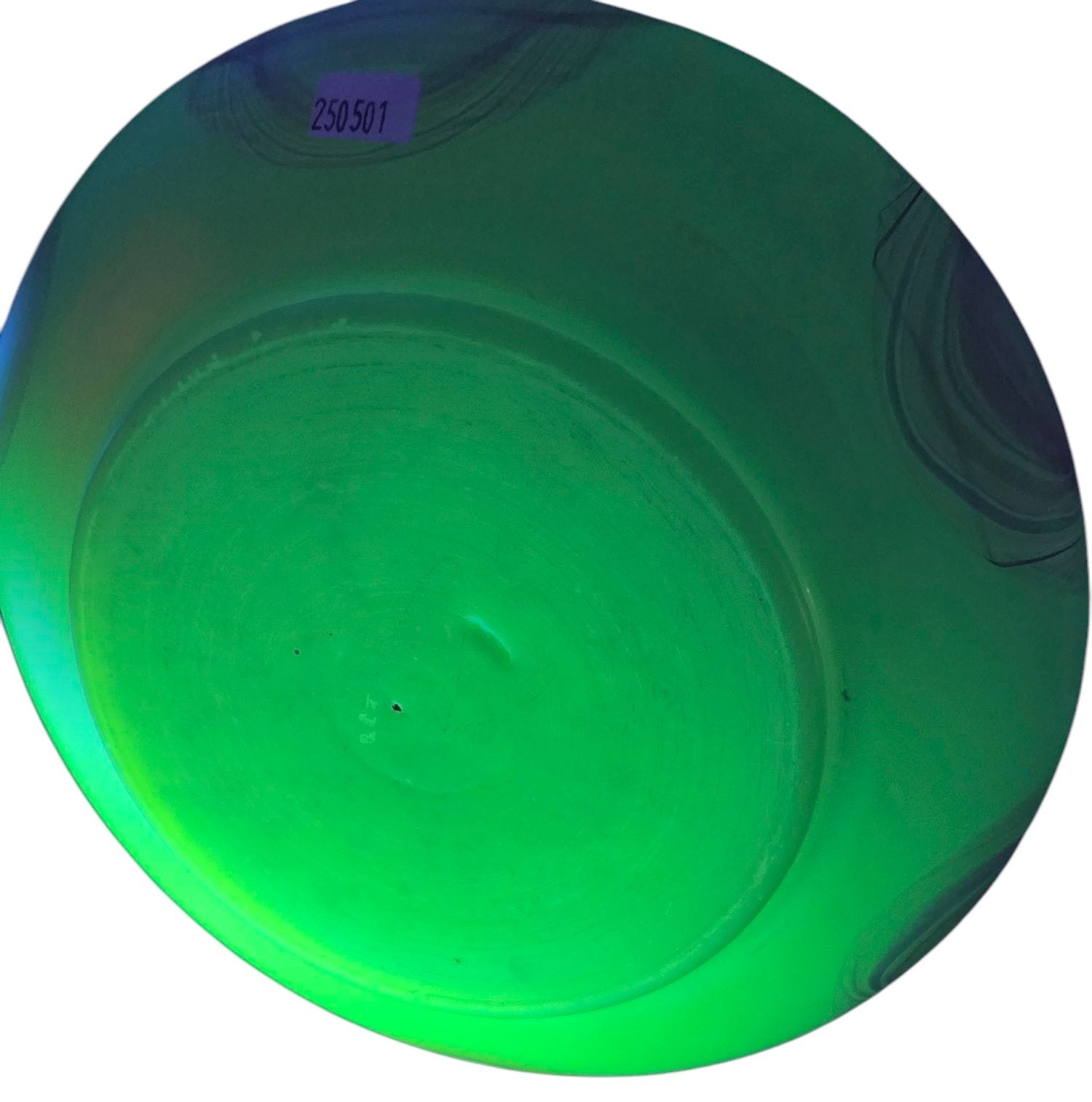 ART NOUVEAU URANIUM PULLED FEATHER ART GLASS VASE