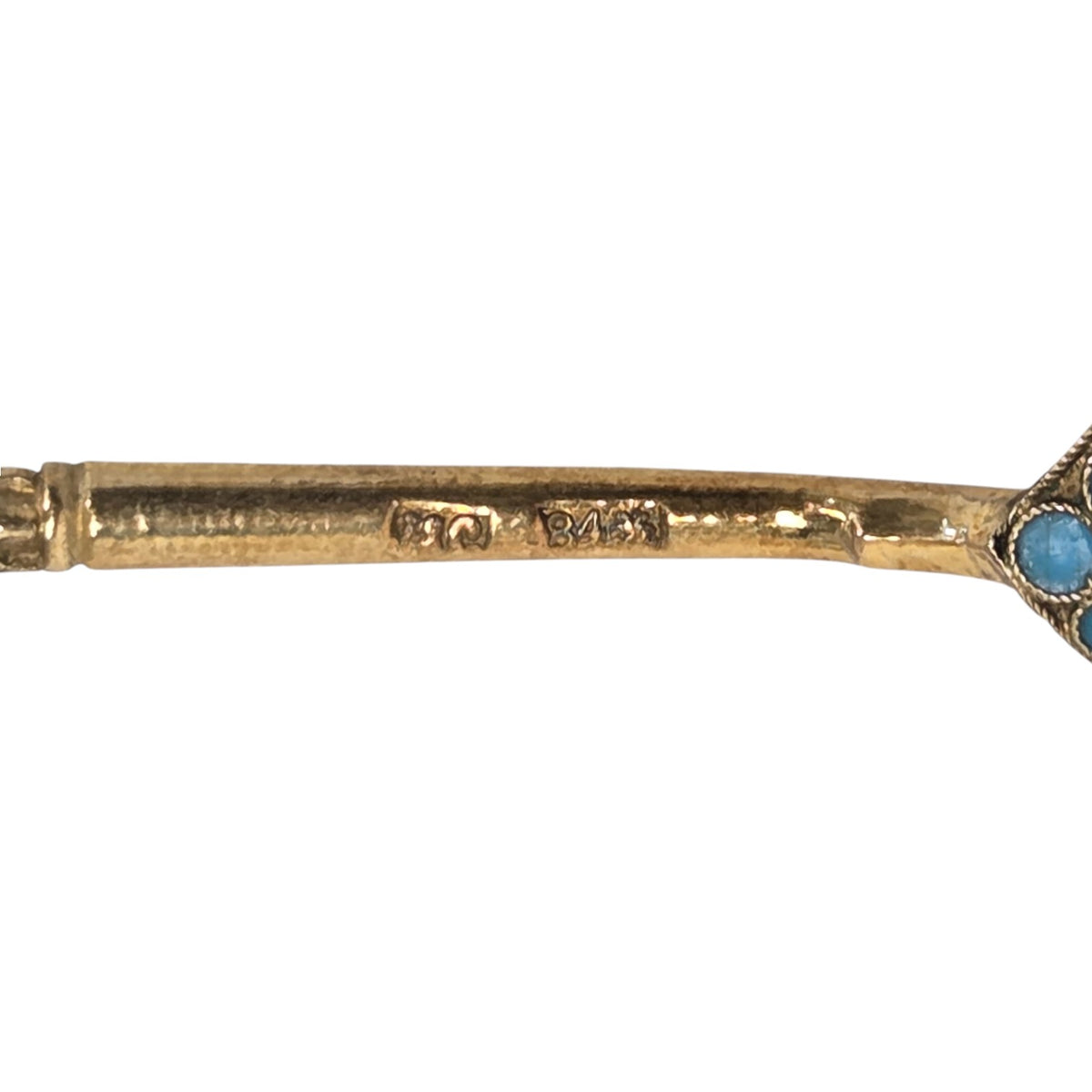 12 RUSSIAN SILVER GOLD ENAMEL DEMITASSE SPOONS
