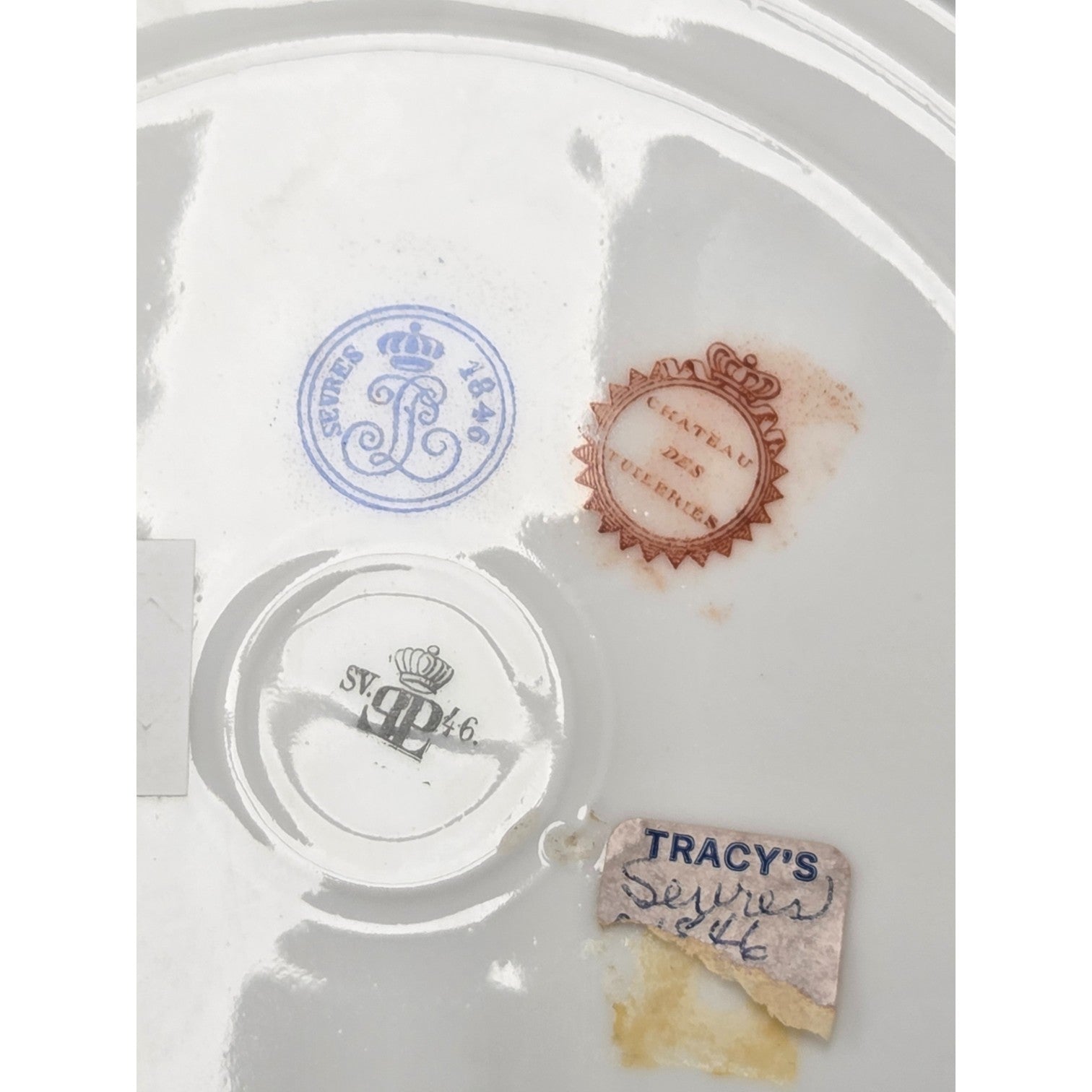 SEVRES 1846 PORCELAIN PLATE SET OF 2