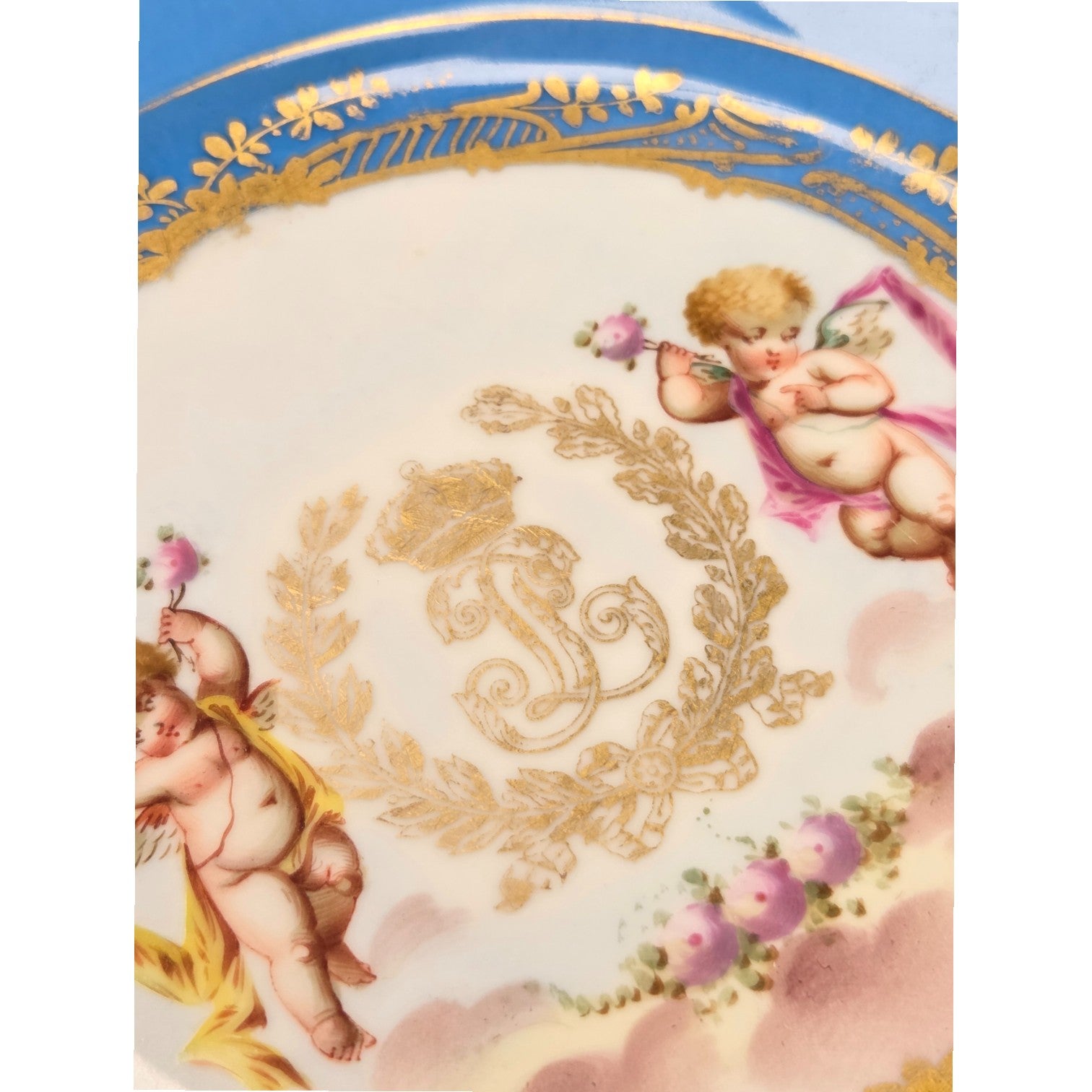 SEVRES 1846 PORCELAIN PLATE SET OF 2