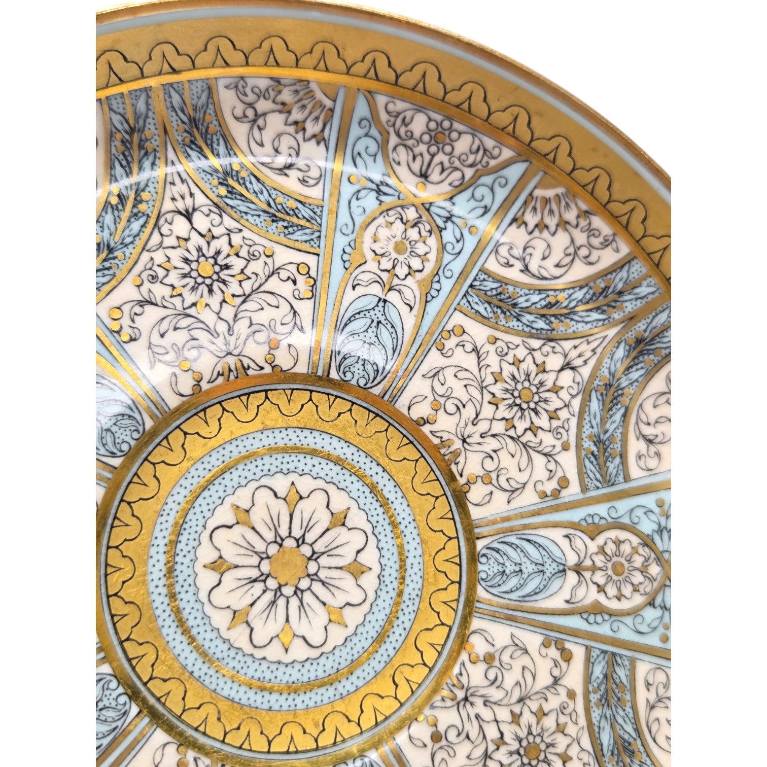 6 ROYAL WORCESTER HARLEQUIN CUPS & SAUCERS