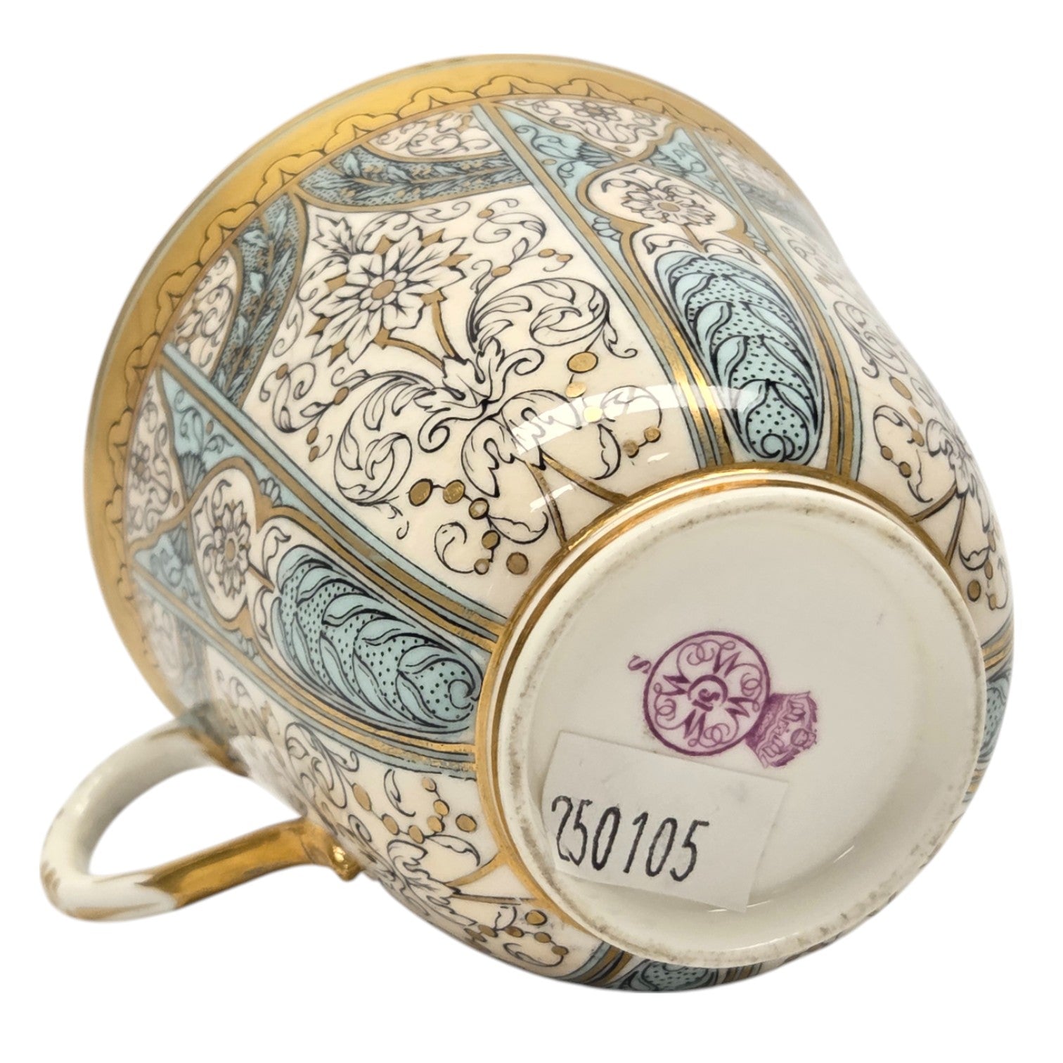 6 ROYAL WORCESTER HARLEQUIN CUPS & SAUCERS