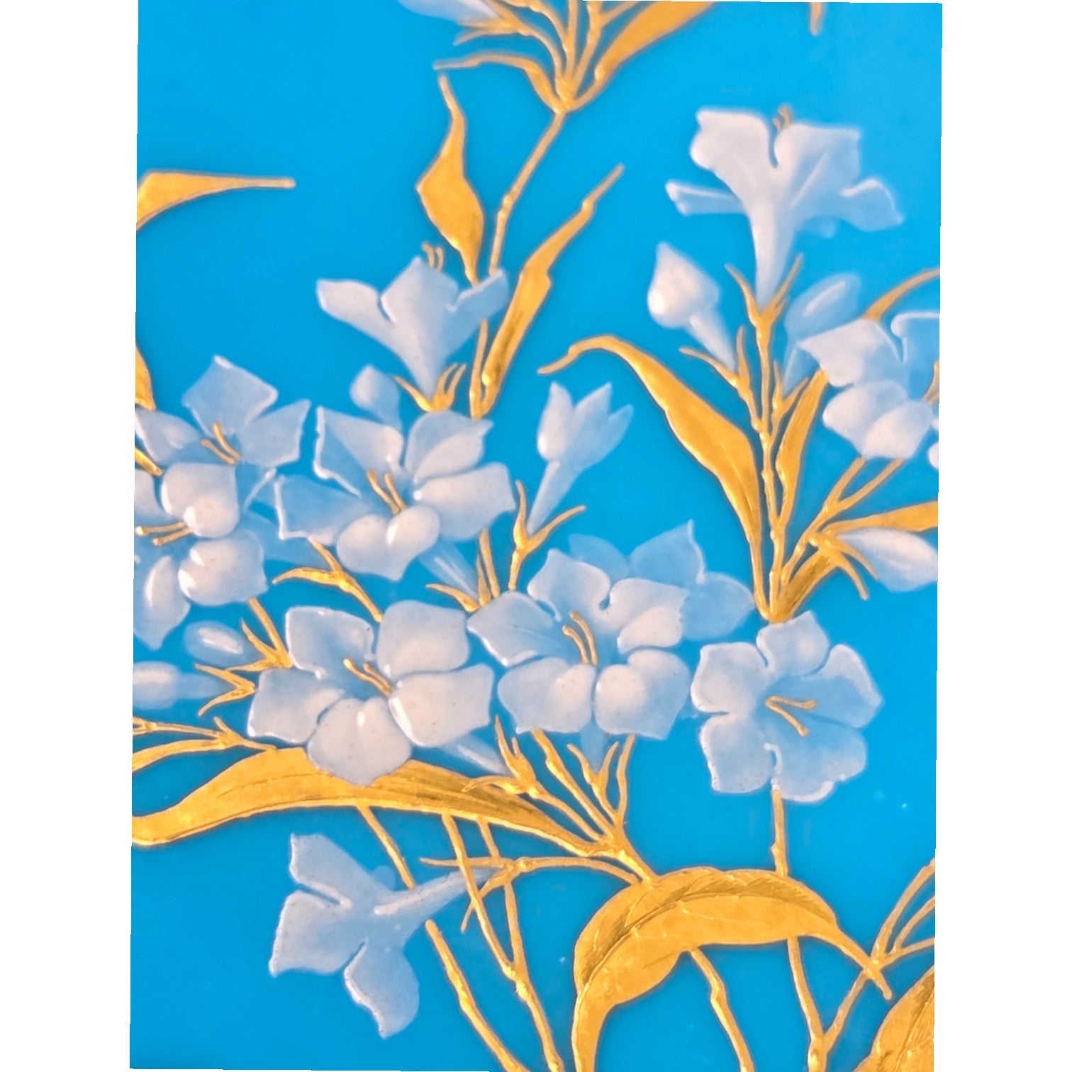 MINTON RETICULATED BLUE "PATE SUR PATE" PLATE