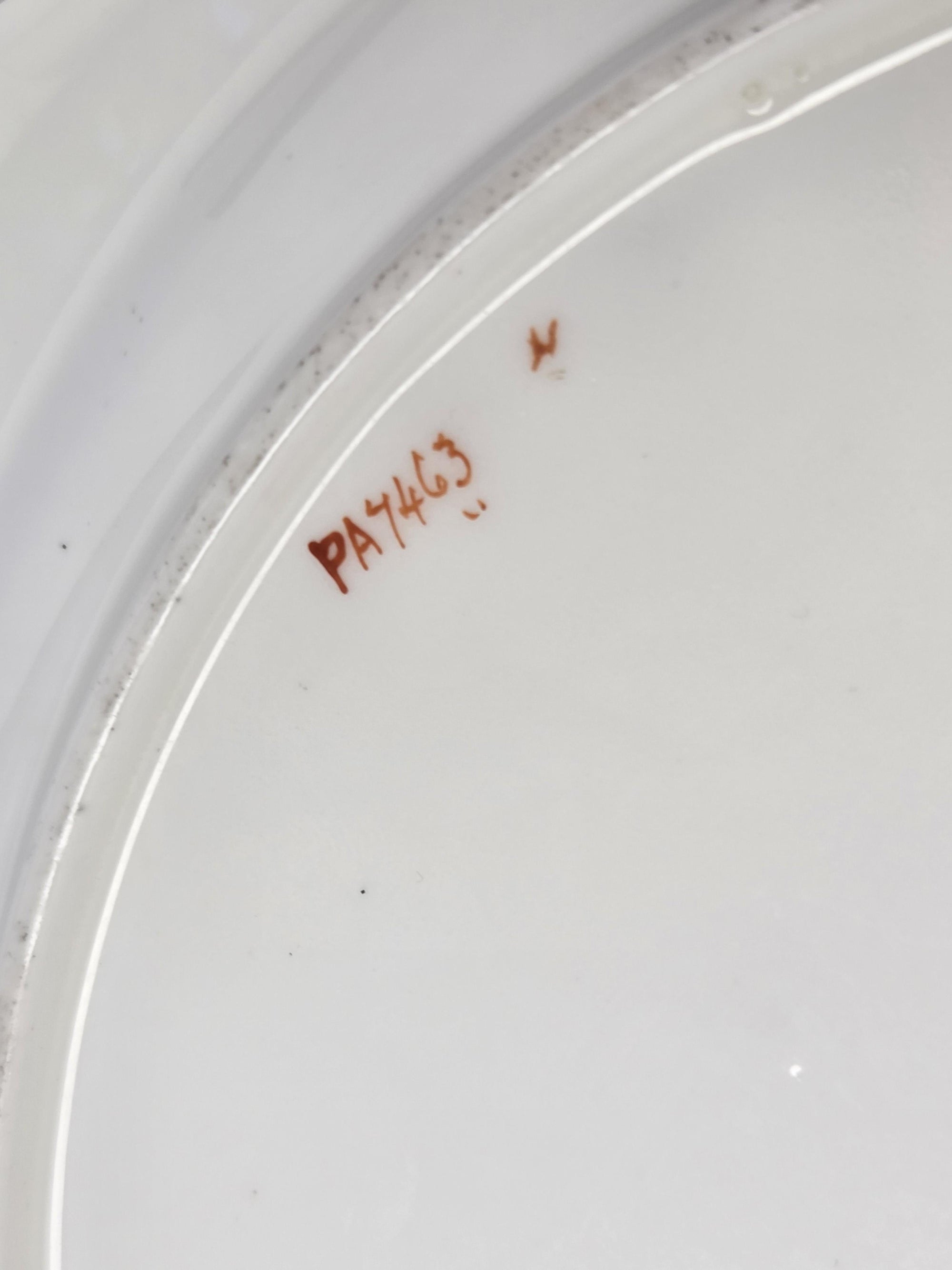 MINTONS TATMAN CHICAGO GOLD ENAMELED DINNER PLATES 5 pc