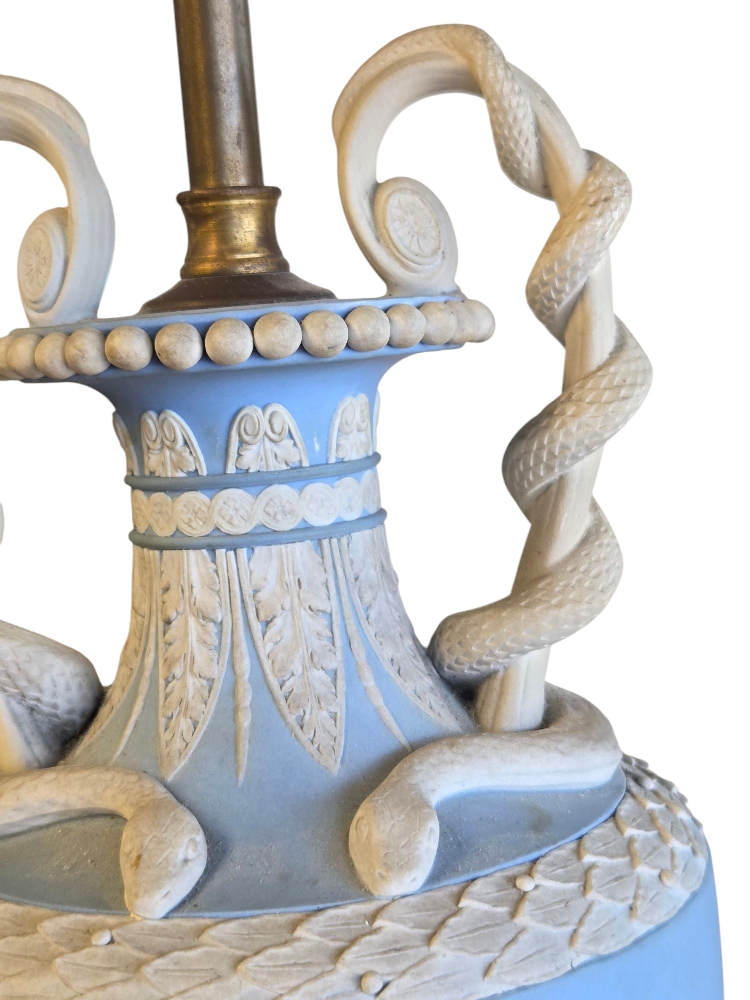 RARE JOSIAH WEDGWOOD JASPERWARE AS LAMP