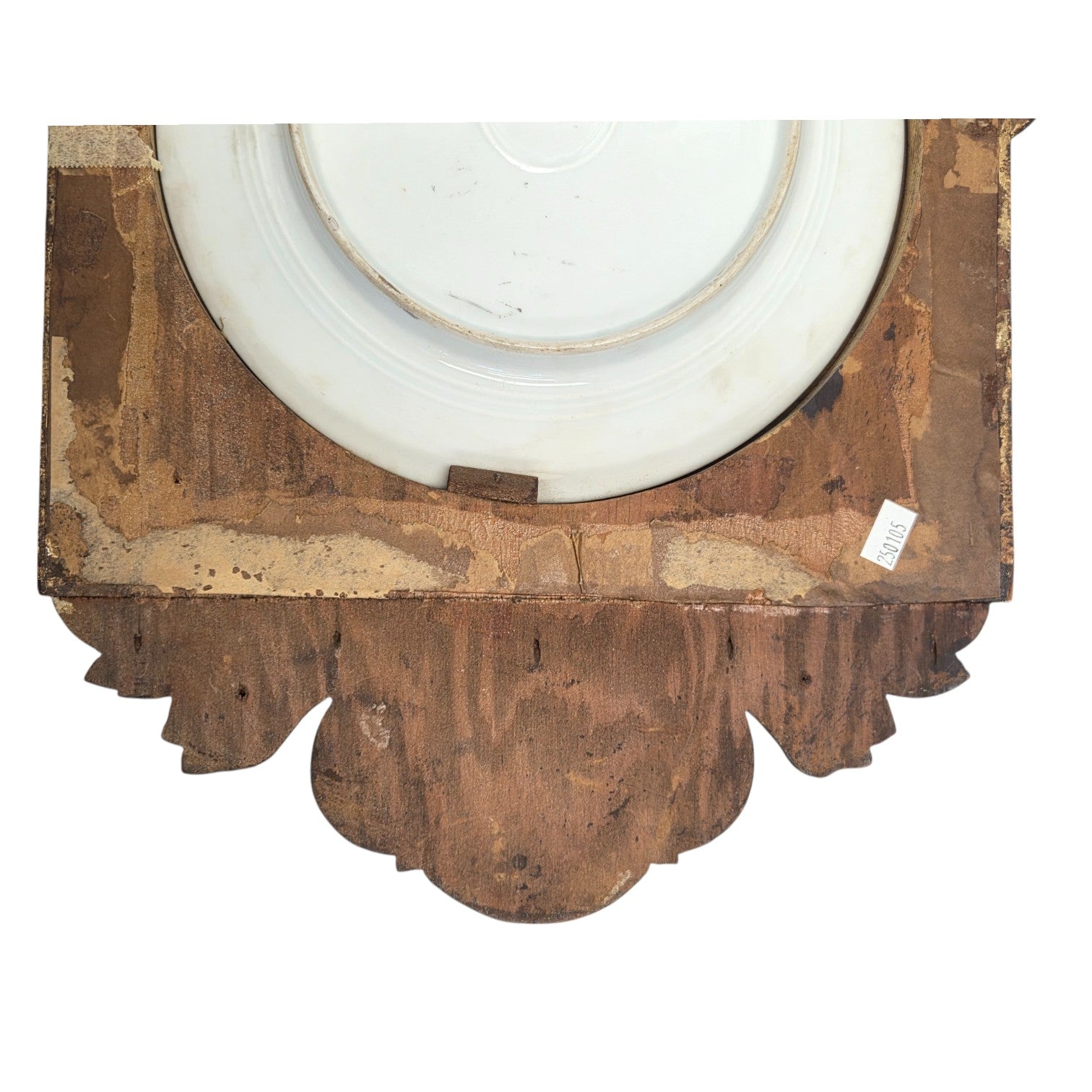 ROYAL VIENNA AMOROSA PORTRAIT PLATE IN CARVED WOOD FRAME