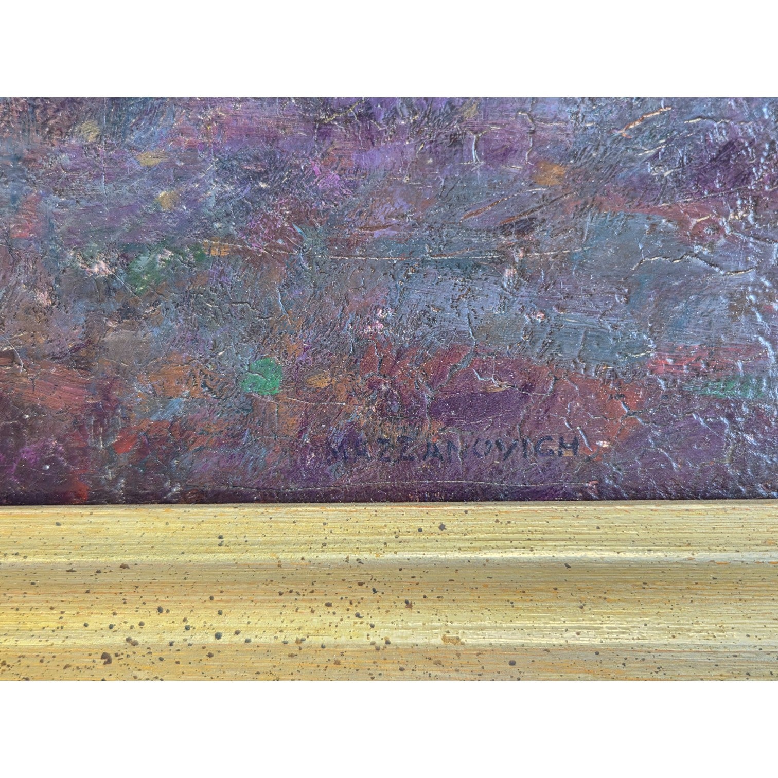 L. MAZZANOVICH EARLY TONALIST LANDSCAPE OIL PAINTING ON CANVAS