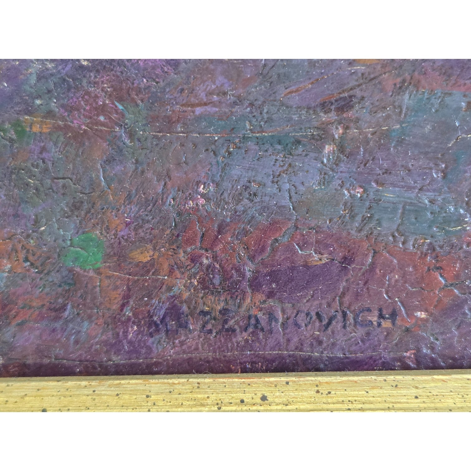 L. MAZZANOVICH EARLY TONALIST LANDSCAPE OIL PAINTING ON CANVAS