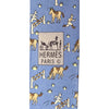 TWO DESIGNER SILK NECK TIES: HERMES AND LOUIS VUITTON