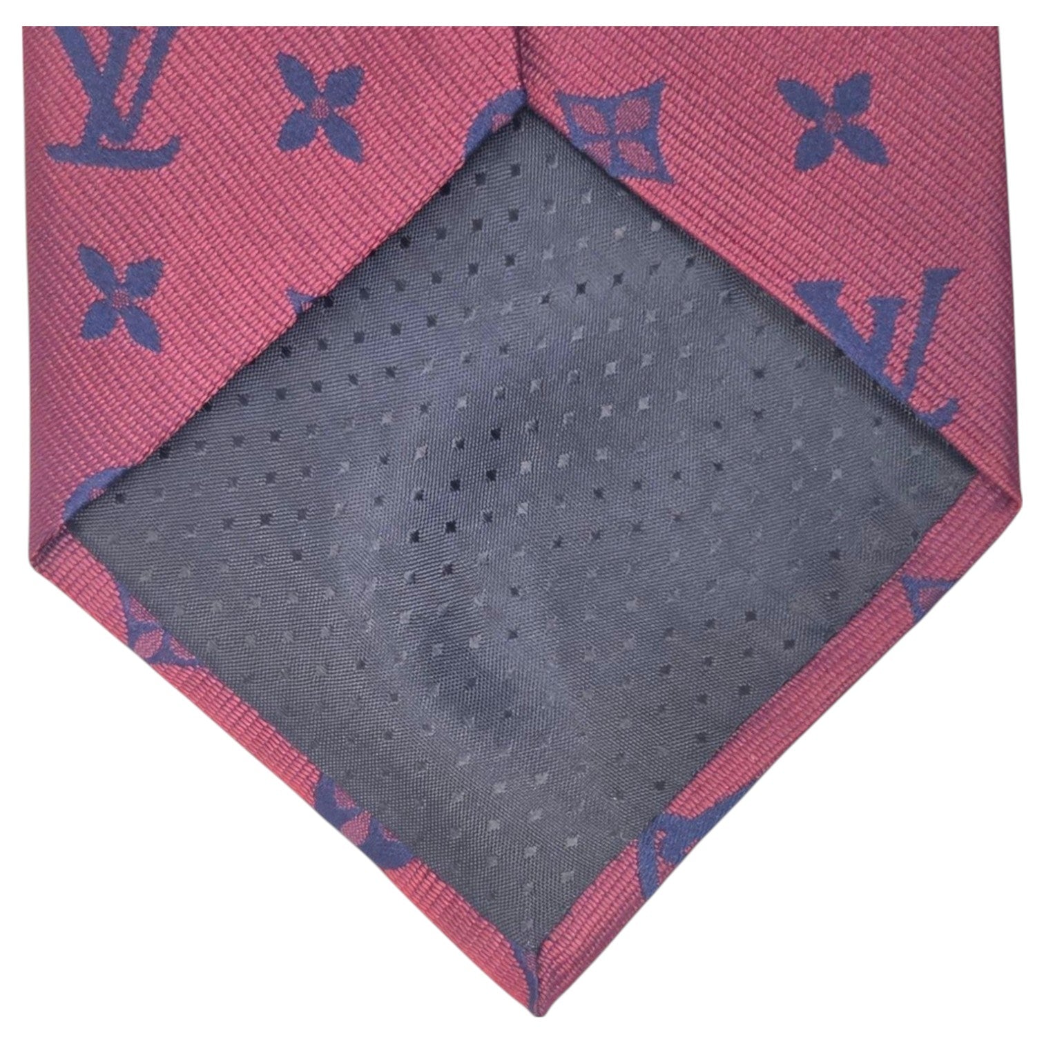 TWO DESIGNER SILK NECK TIES: HERMES AND LOUIS VUITTON