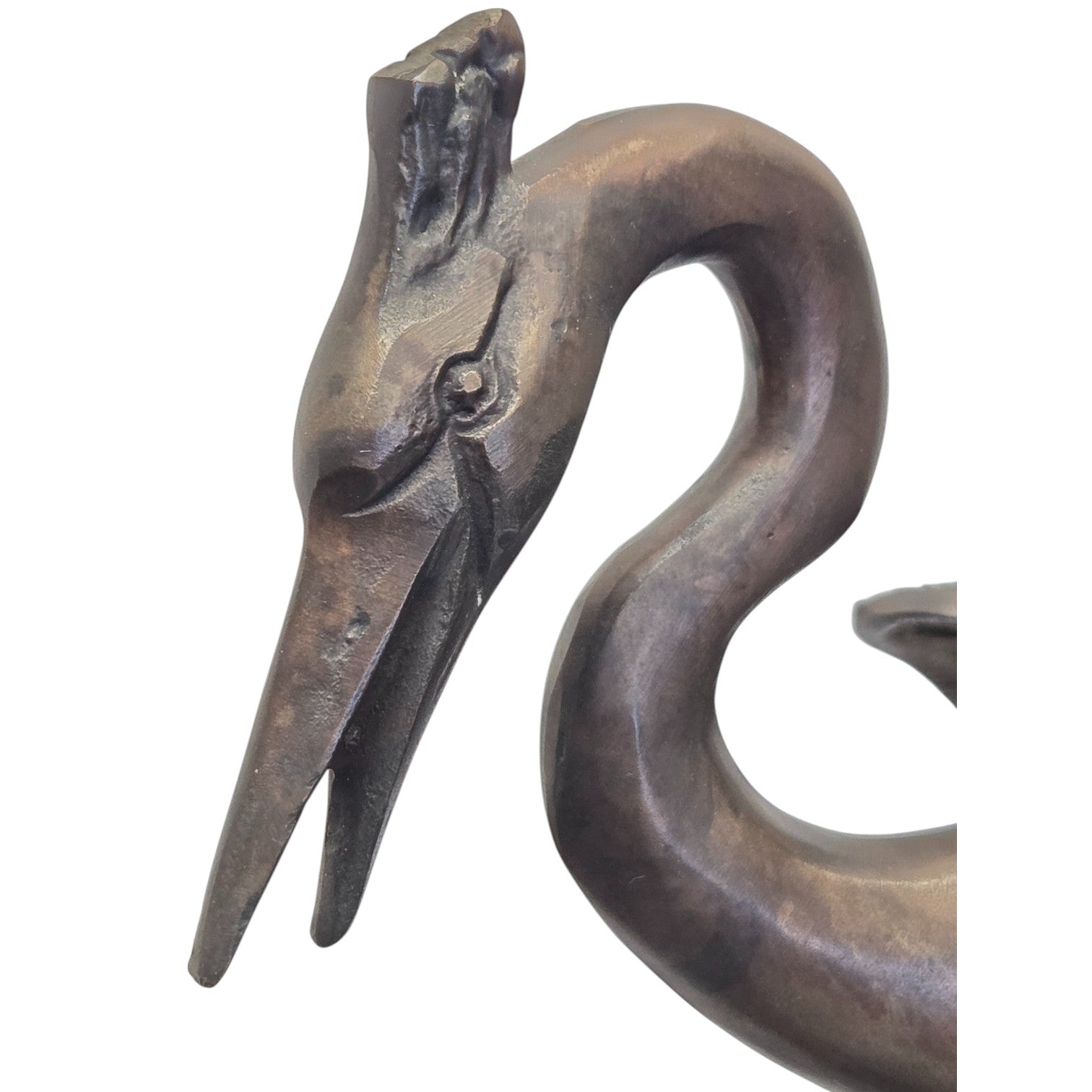 BRONZE SCULPTURE OF A CRANE FAMILY