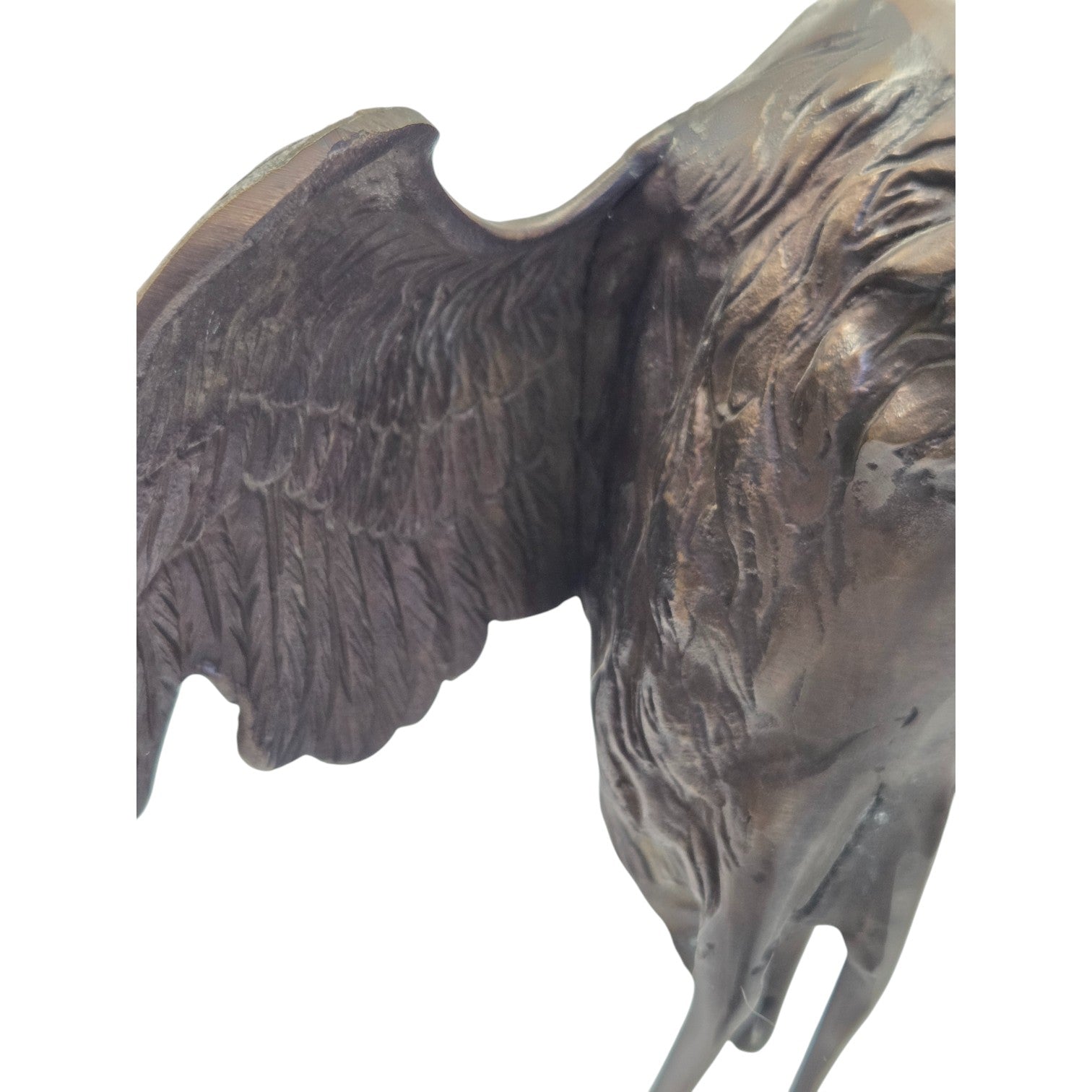 BRONZE SCULPTURE OF A CRANE FAMILY