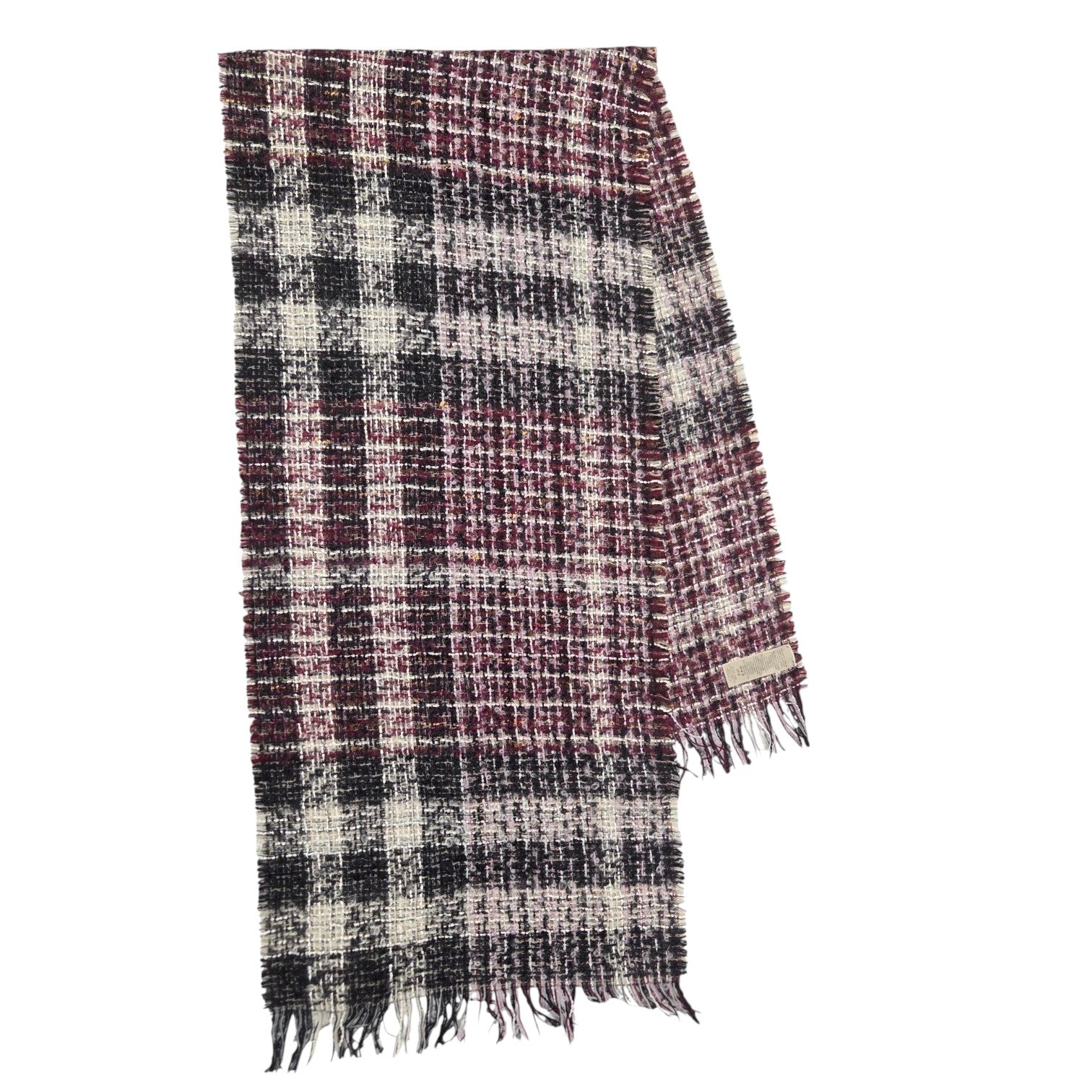 FOUR BURBERRY ENGLAND ITEMS: Two Cashmere, a Mohair blend, and a silk pocket square.