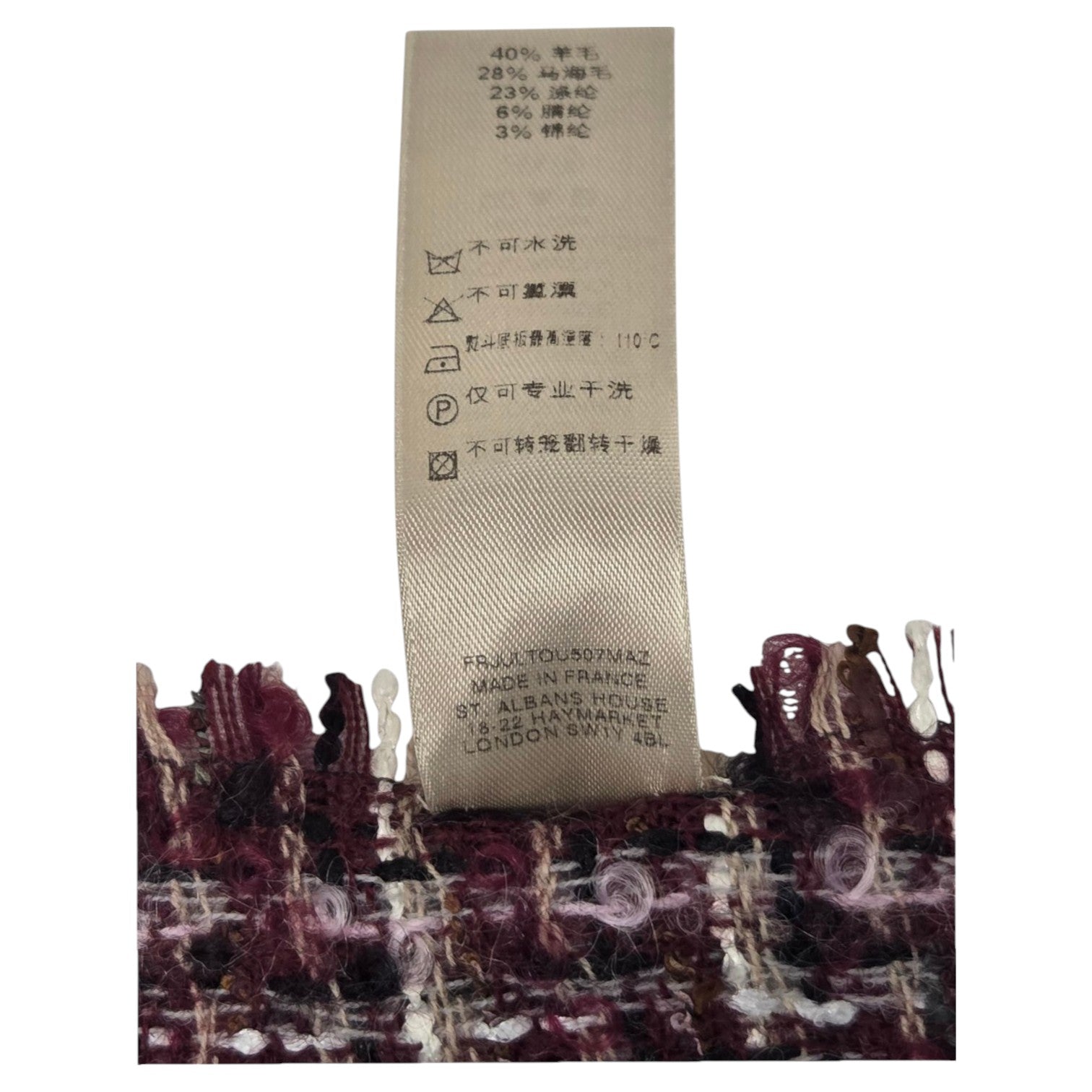 FOUR BURBERRY ENGLAND ITEMS: Two Cashmere, a Mohair blend, and a silk pocket square.