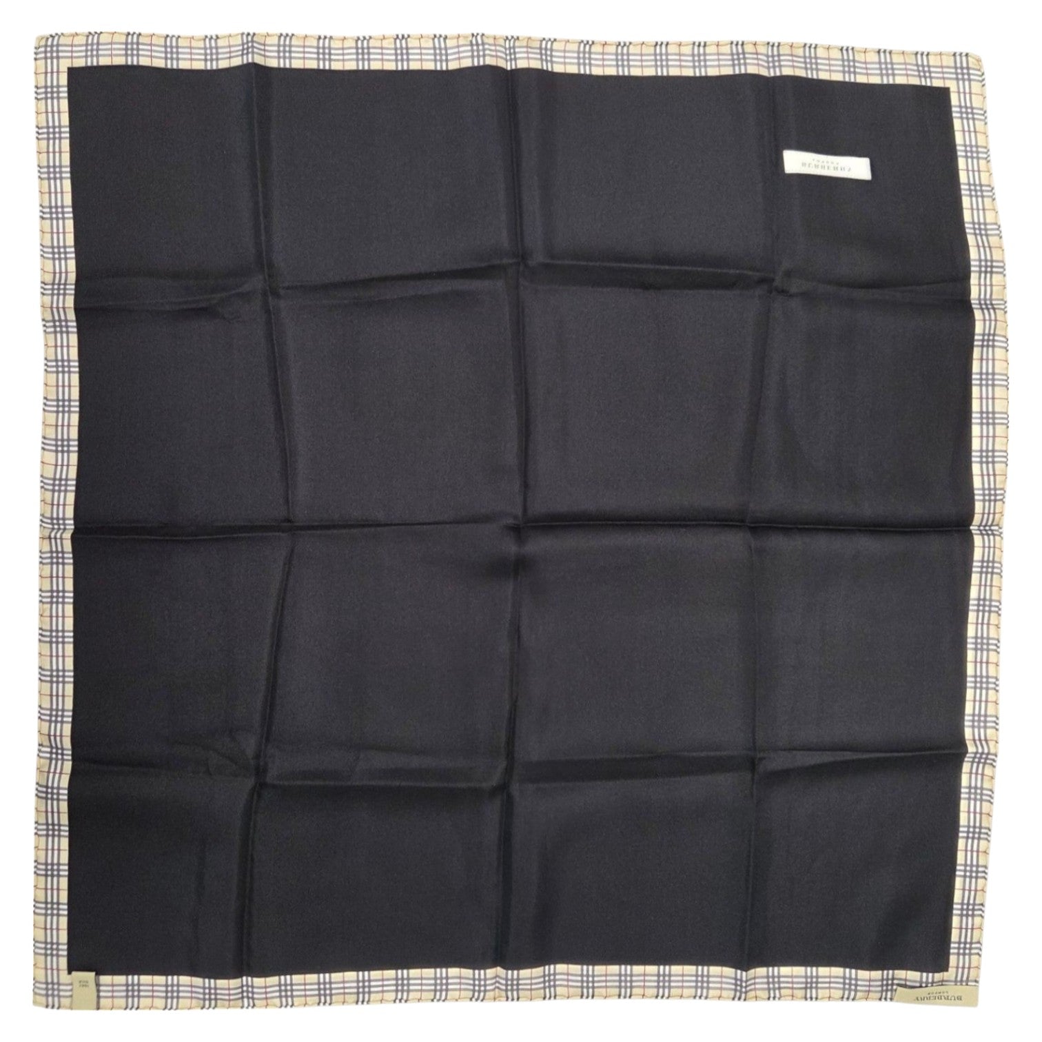 FOUR BURBERRY ENGLAND ITEMS: Two Cashmere, a Mohair blend, and a silk pocket square.