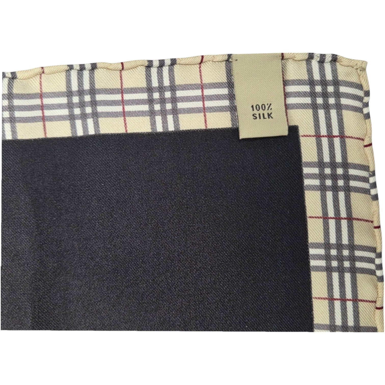 FOUR BURBERRY ENGLAND ITEMS: Two Cashmere, a Mohair blend, and a silk pocket square.