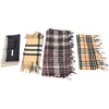 FOUR BURBERRY ENGLAND ITEMS: Two Cashmere, a Mohair blend, and a silk pocket square.
