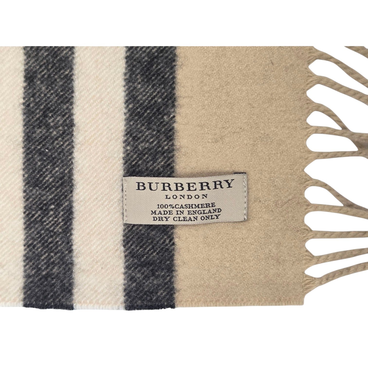 FOUR BURBERRY ENGLAND ITEMS: Two Cashmere, a Mohair blend, and a silk pocket square.